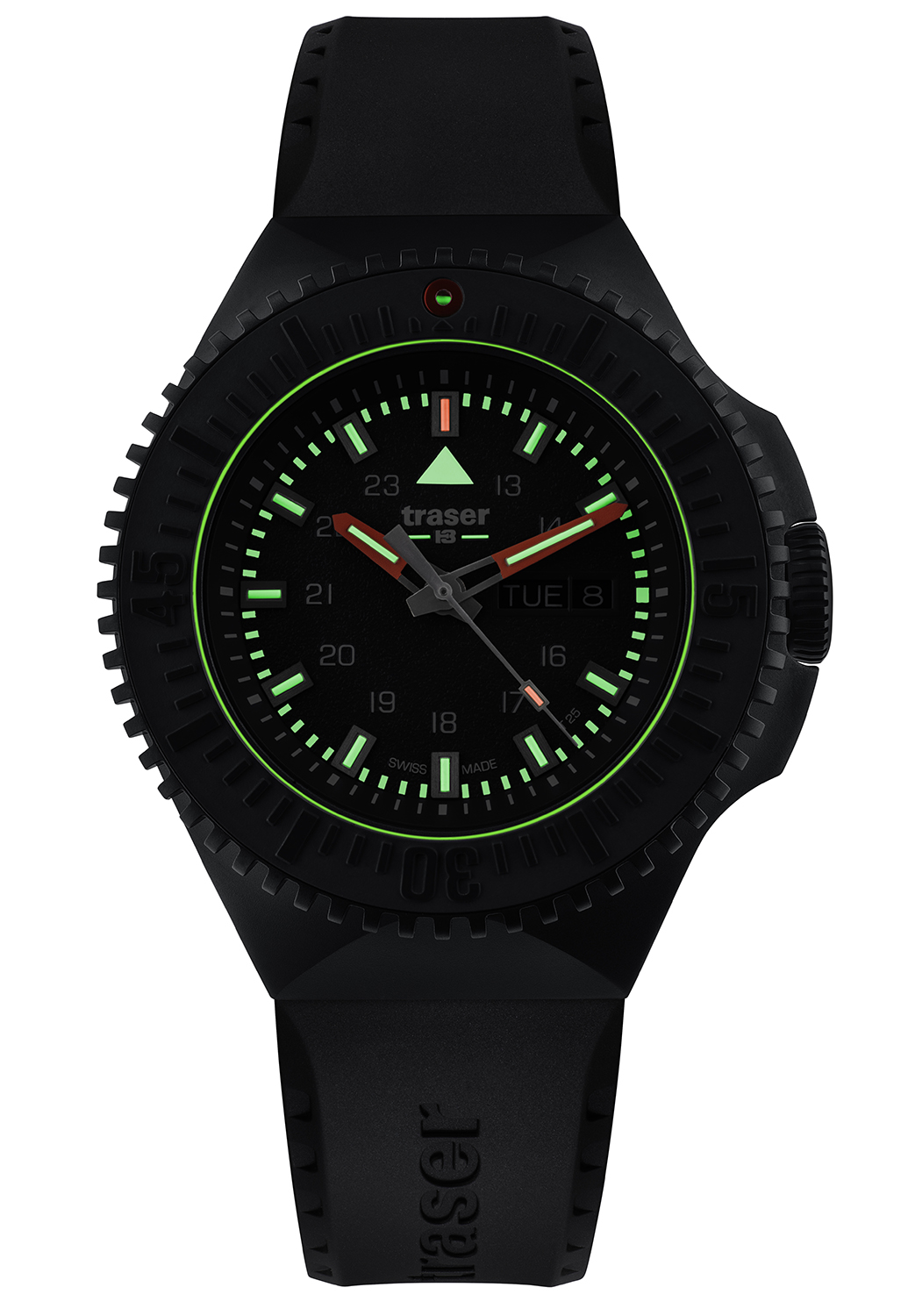 Traser TS-109855 męski zegarek P69 Black Stealth pasek - miniatura 6