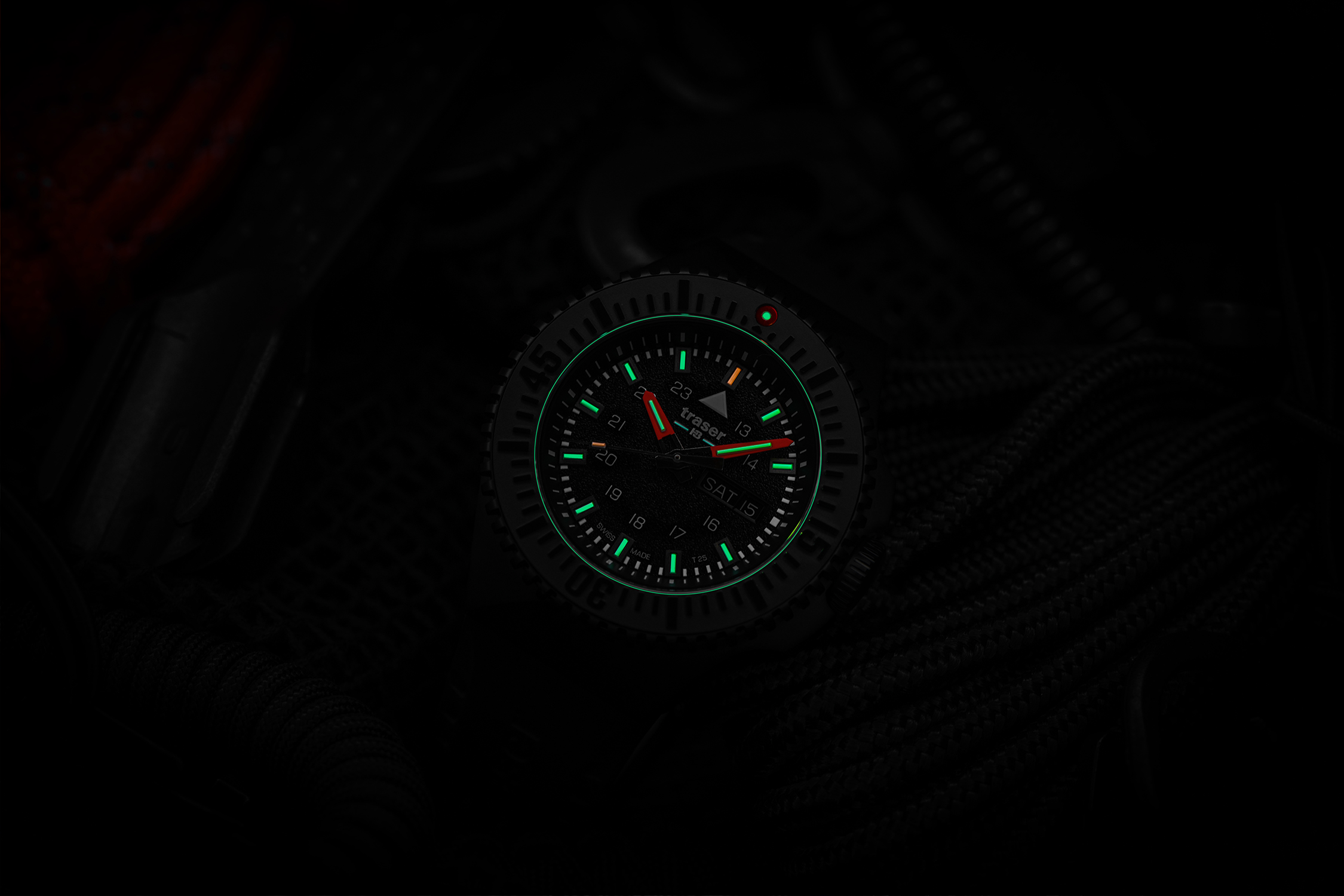 Traser TS-109855 P69 Black Stealth zegarek męski sportowy szafirowe - miniatura 12