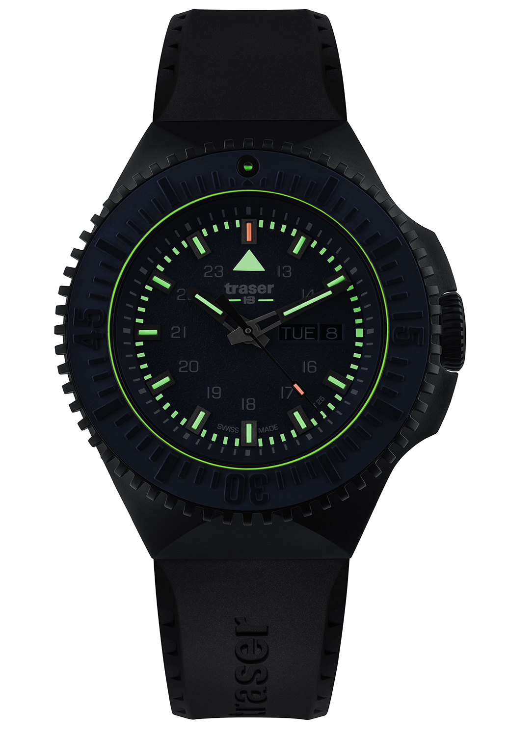 Traser TS-109857 męski zegarek P69 Black Stealth pasek - miniatura 3