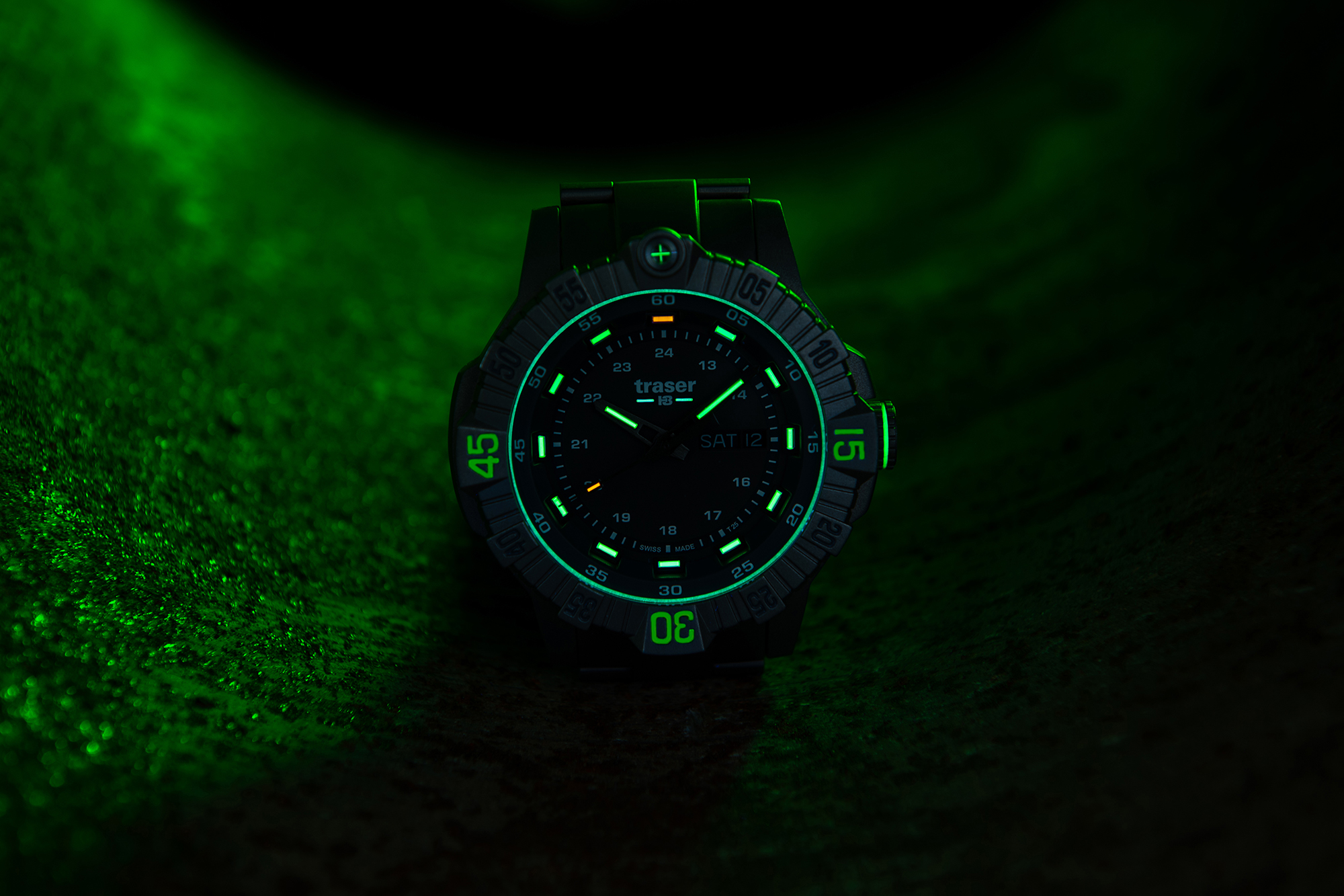 Traser TS-110666 zegarek szary wojskowy P99 T Tactical bransoleta