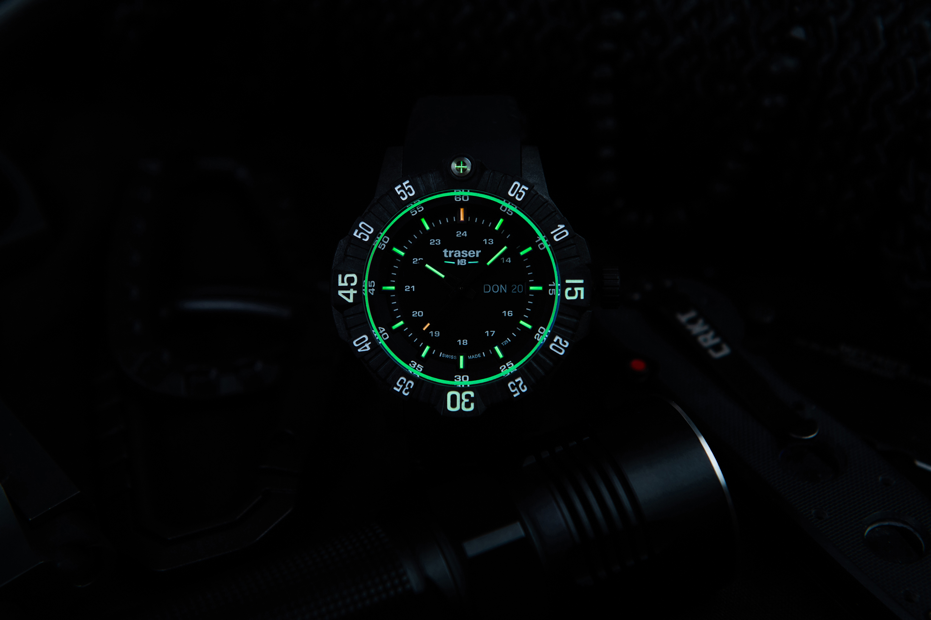 Traser TS-110723 P99 Q Tactical P99 Q Tactical Black Rubber Strap zegarek męski wojskowy szafirowe - miniatura 8