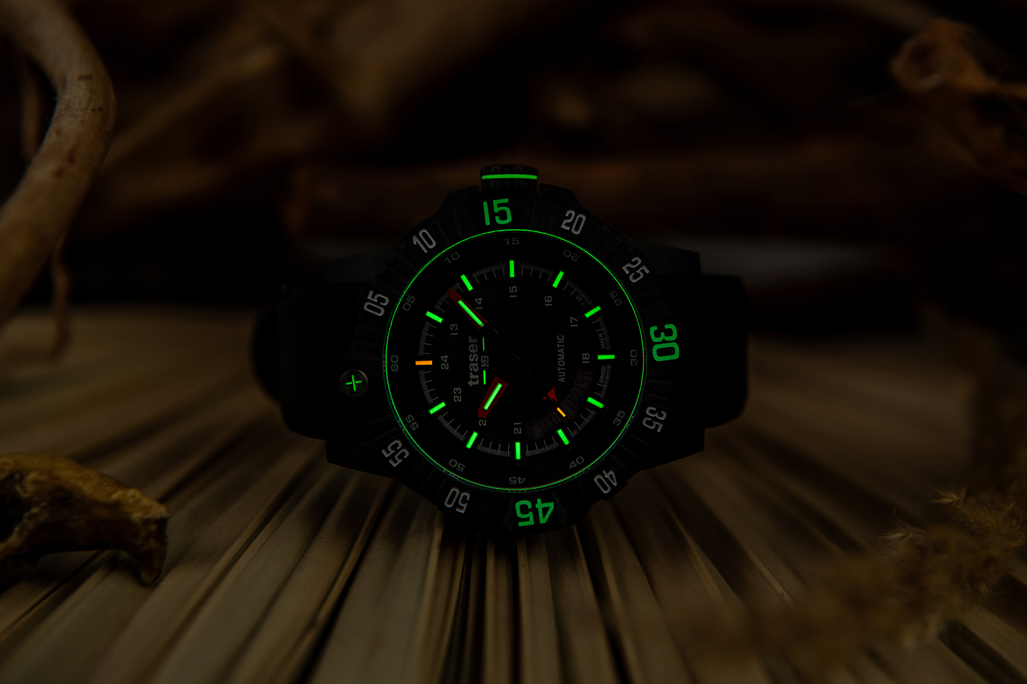 Traser TS-110961 P99 Q Tactical P99 A Tactical Carbon Rubber Strap zegarek męski wojskowy szafirowe - miniatura 8