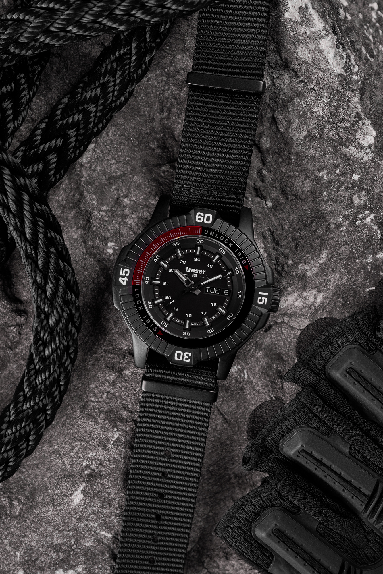 Traser TS-111462 P99 Q Tactical wojskowy zegarek czarny - miniatura 9