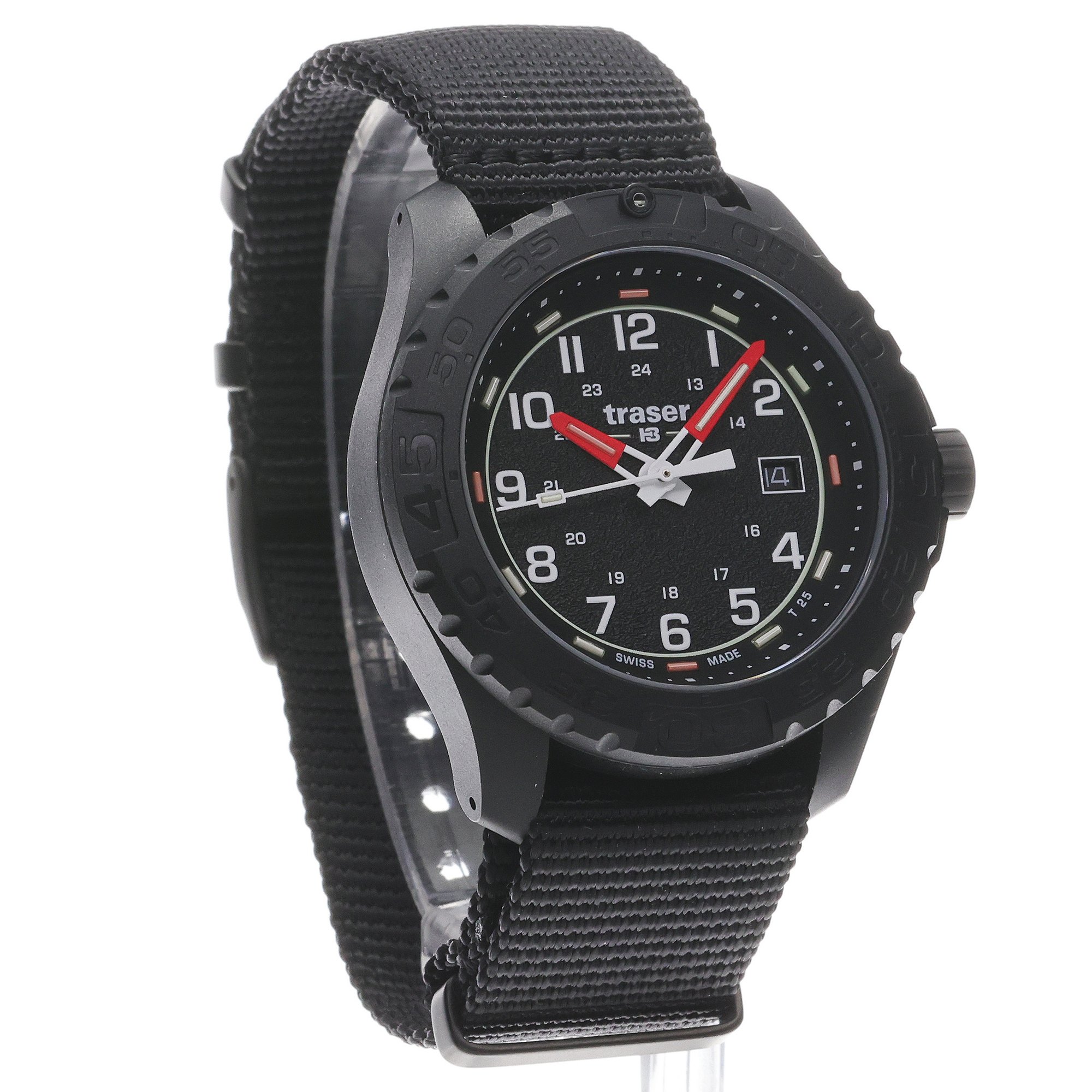 Traser TS-111758 P96 OdP Color Sand Nato Strap P96 Outdoor Pioneer Evolution klasyczny zegarek czarny - miniatura 3
