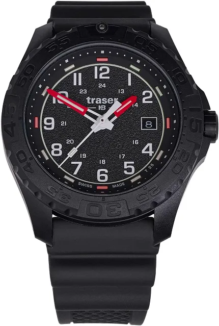 Traser TS-111760 P96 OdP Color Black Rubber Strap - zdjęcie 1