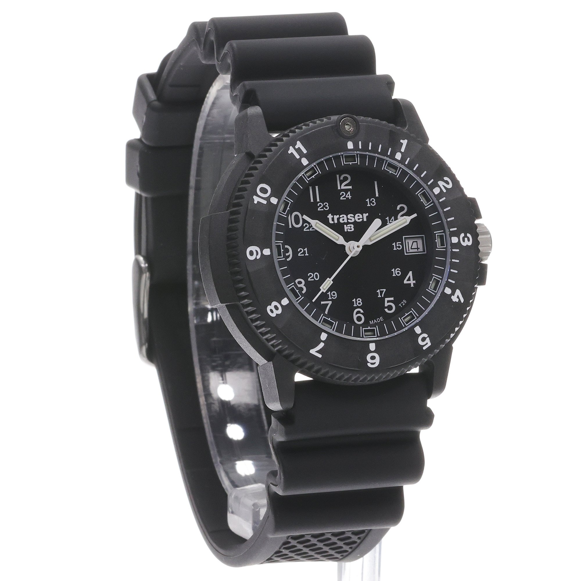 Traser TS-111830 P65 Tactical Mission Black Rubber Strap zegarek wojskowy P65 Tactical Mission - miniatura 3