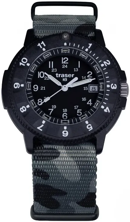 Traser TS-111831 P65 Tactical Mission Black Nato Moro Strap