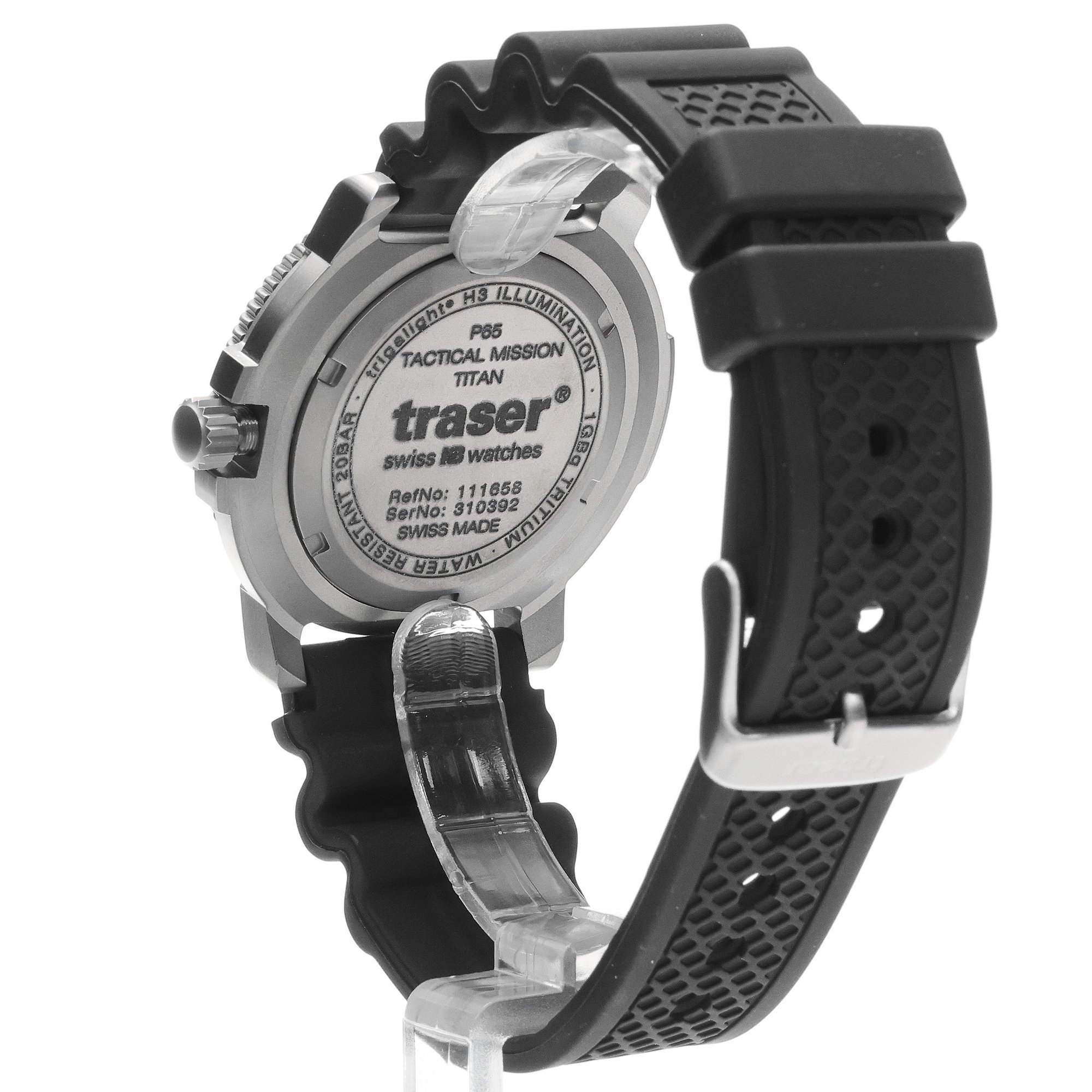 Traser TS-111833 zegarek szary wojskowy P65 Tactical Mission pasek