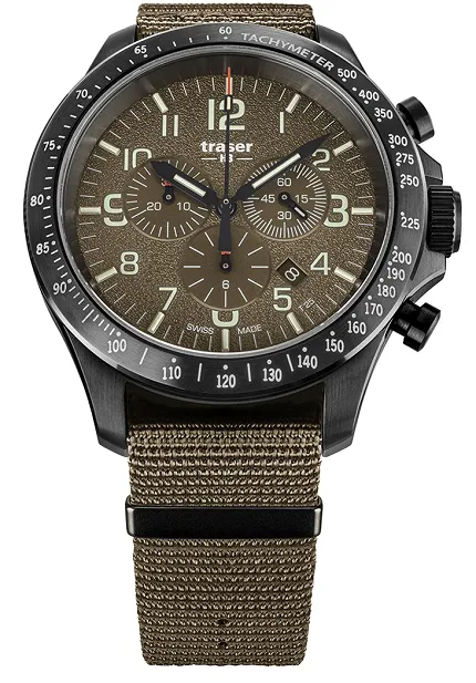 Traser TS-109459 P67 Officer Pro P67 Officer Pro Chronograph Khaki NATO - zdjęcie 1