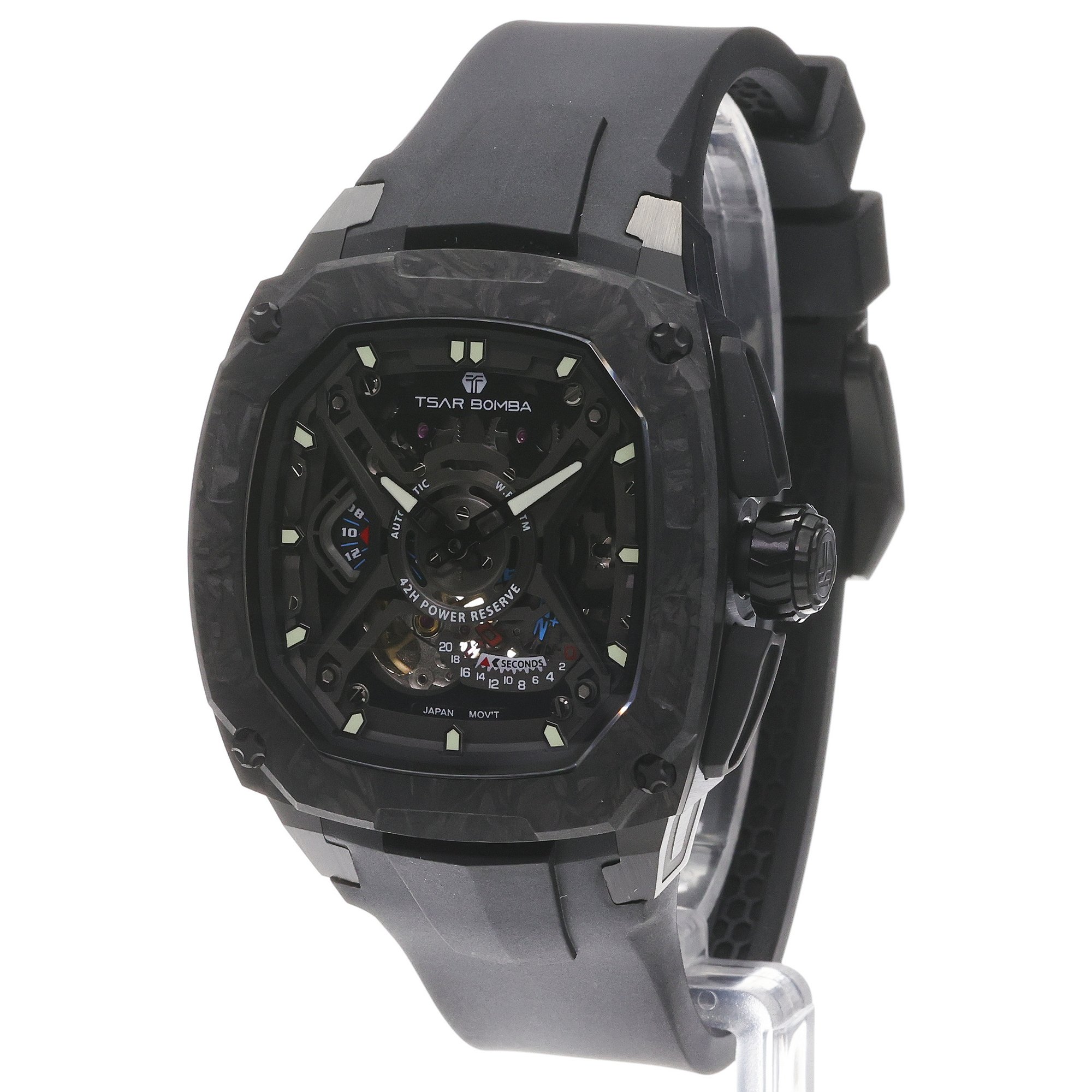 Tsar Bomba TB8605-04 zegarek męski Dark Matter czarny