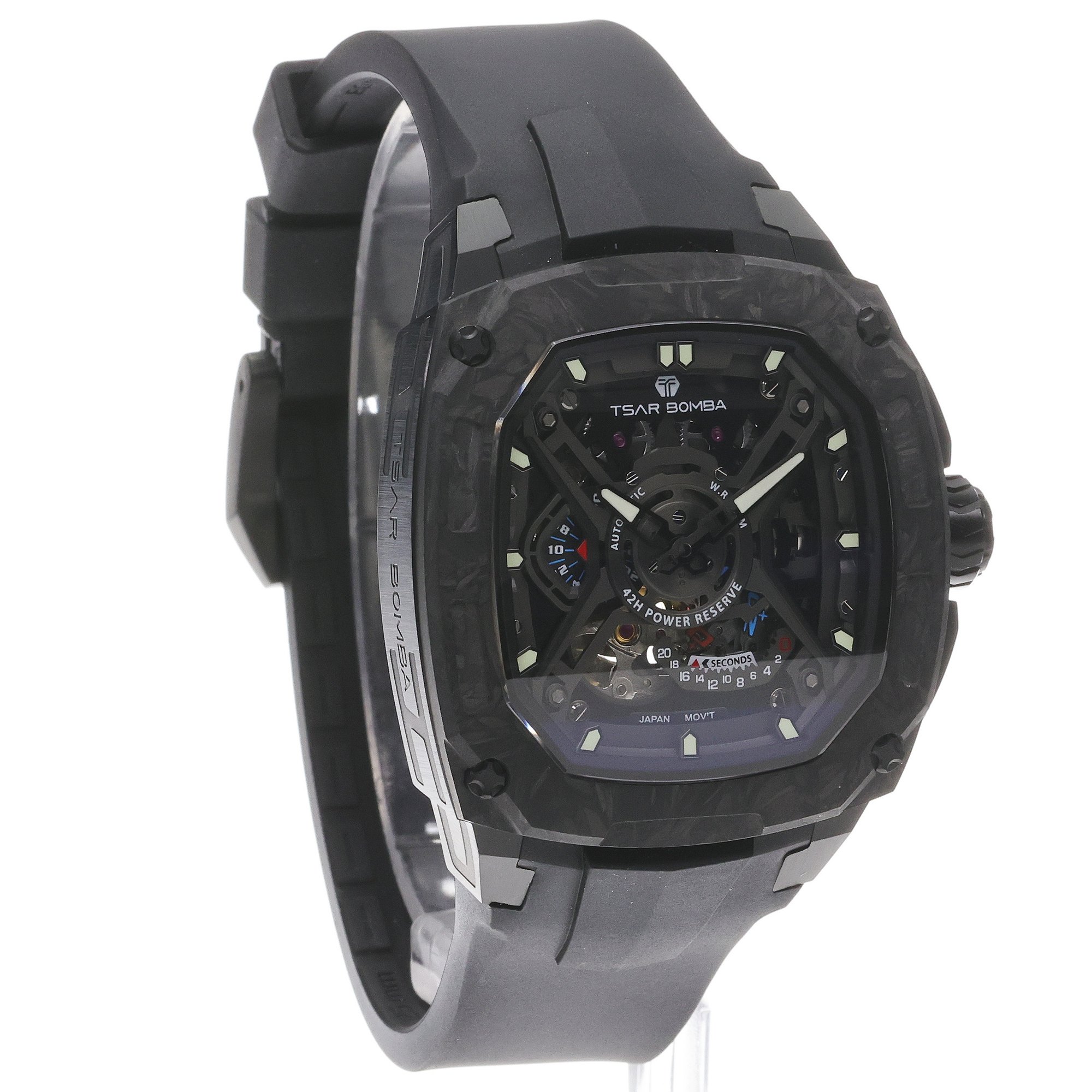 Tsar Bomba TB8605-04 zegarek męski sportowy Dark Matter pasek
