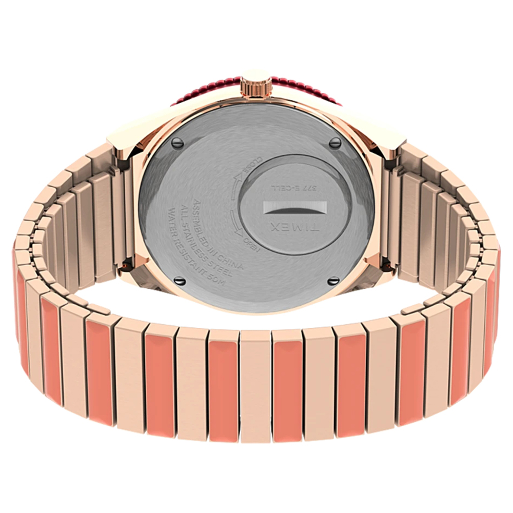 TW2V38600 zegarek różowe złoto klasyczny Q Timex Reissue bransoleta