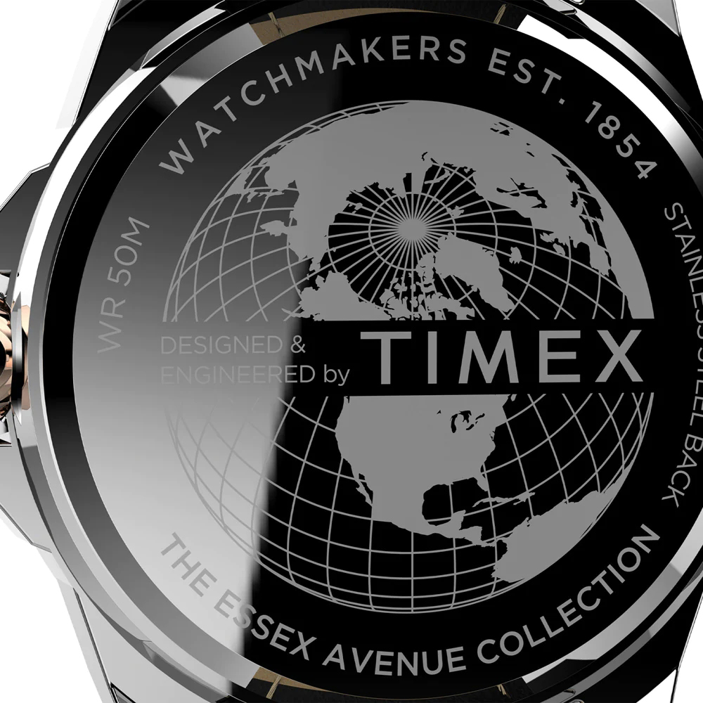 TW2V43000 zegarek czarny klasyczny Essex Avenue pasek