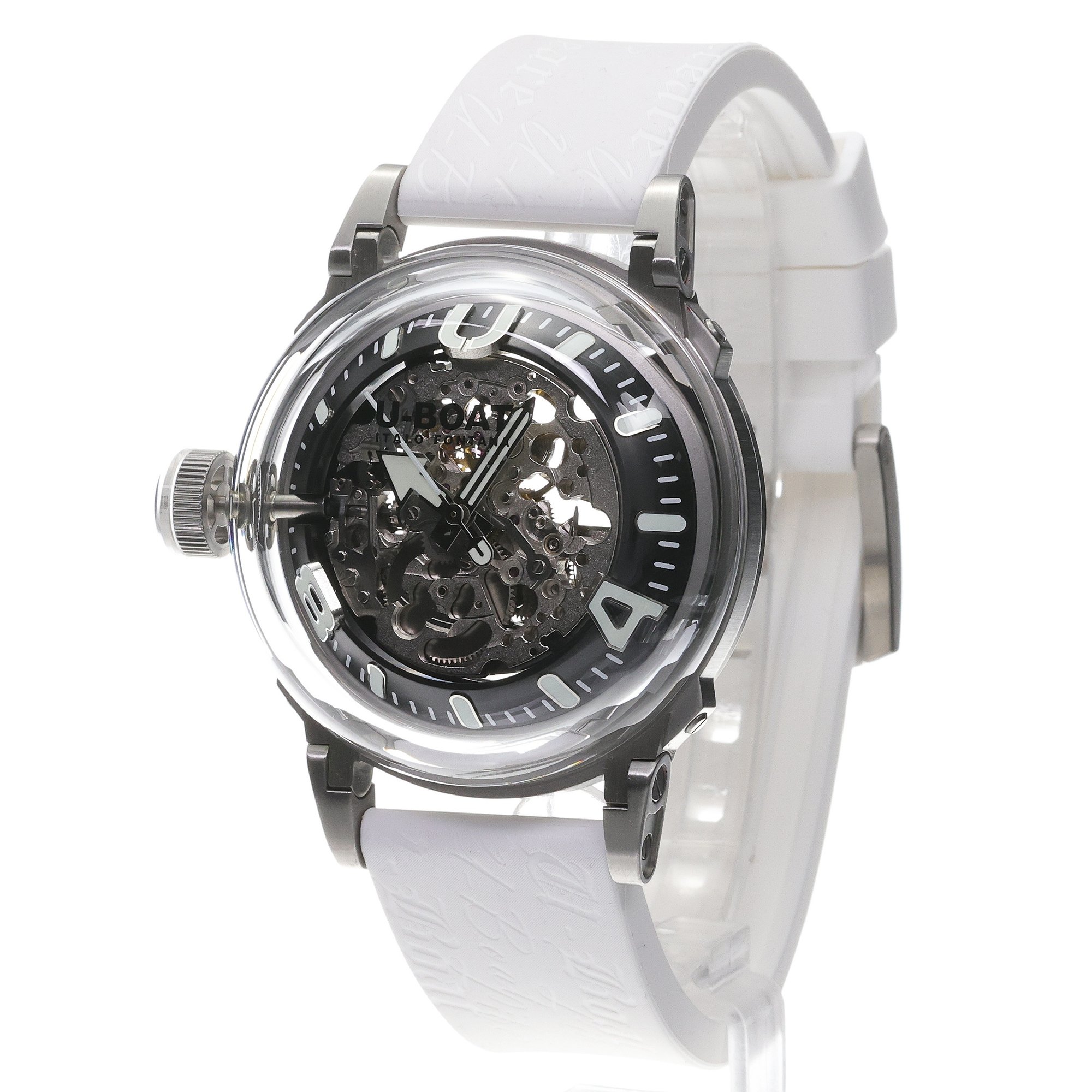 U-BOAT 3346 U-65 AUTOMATIC 44mm SS WHITE U-65 klasyczny zegarek srebrny - miniatura 2