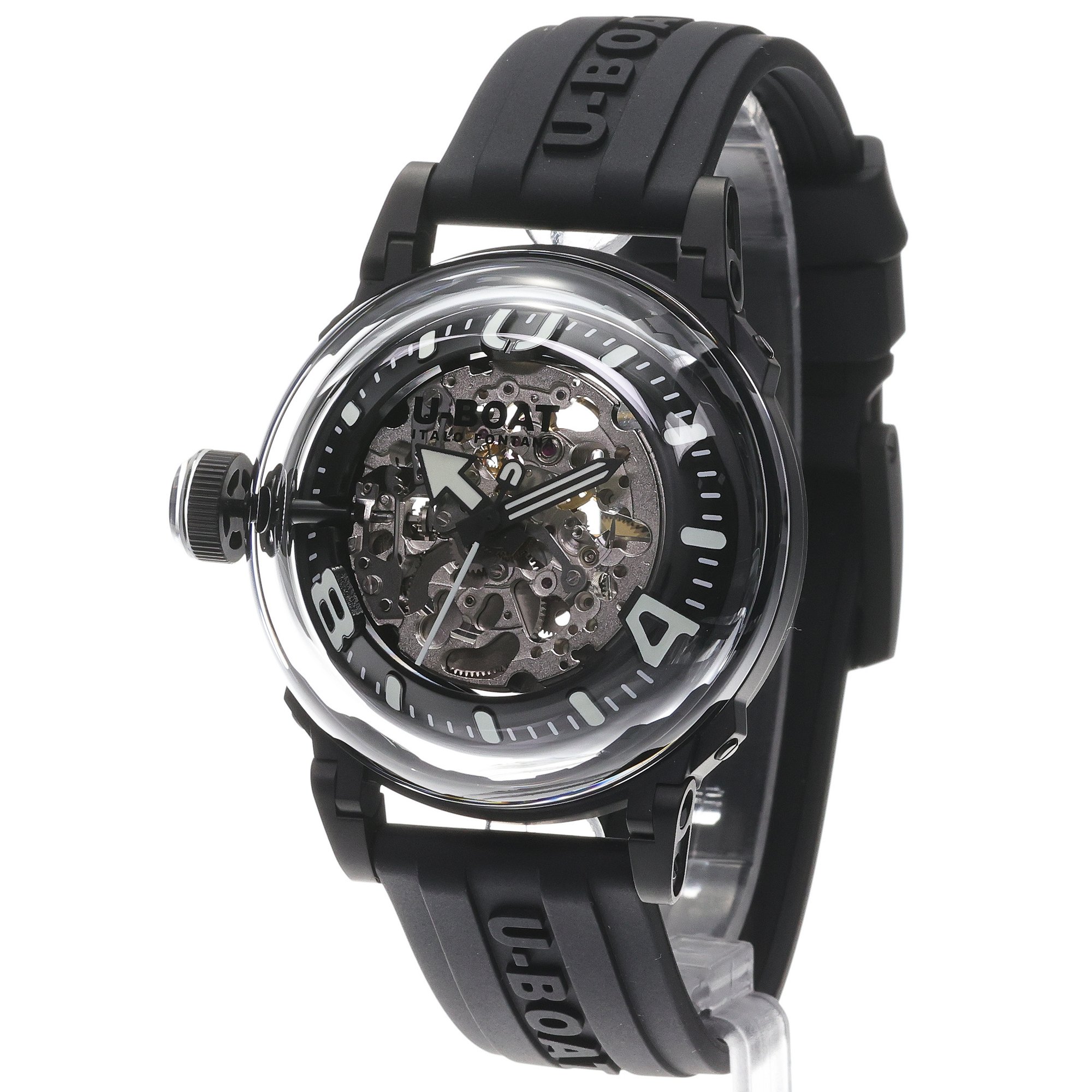 U-BOAT 3349 U-65 U-65 AUTOMATIC 44mm PVD WHITE zegarek męski klasyczny mineralne utwardzane