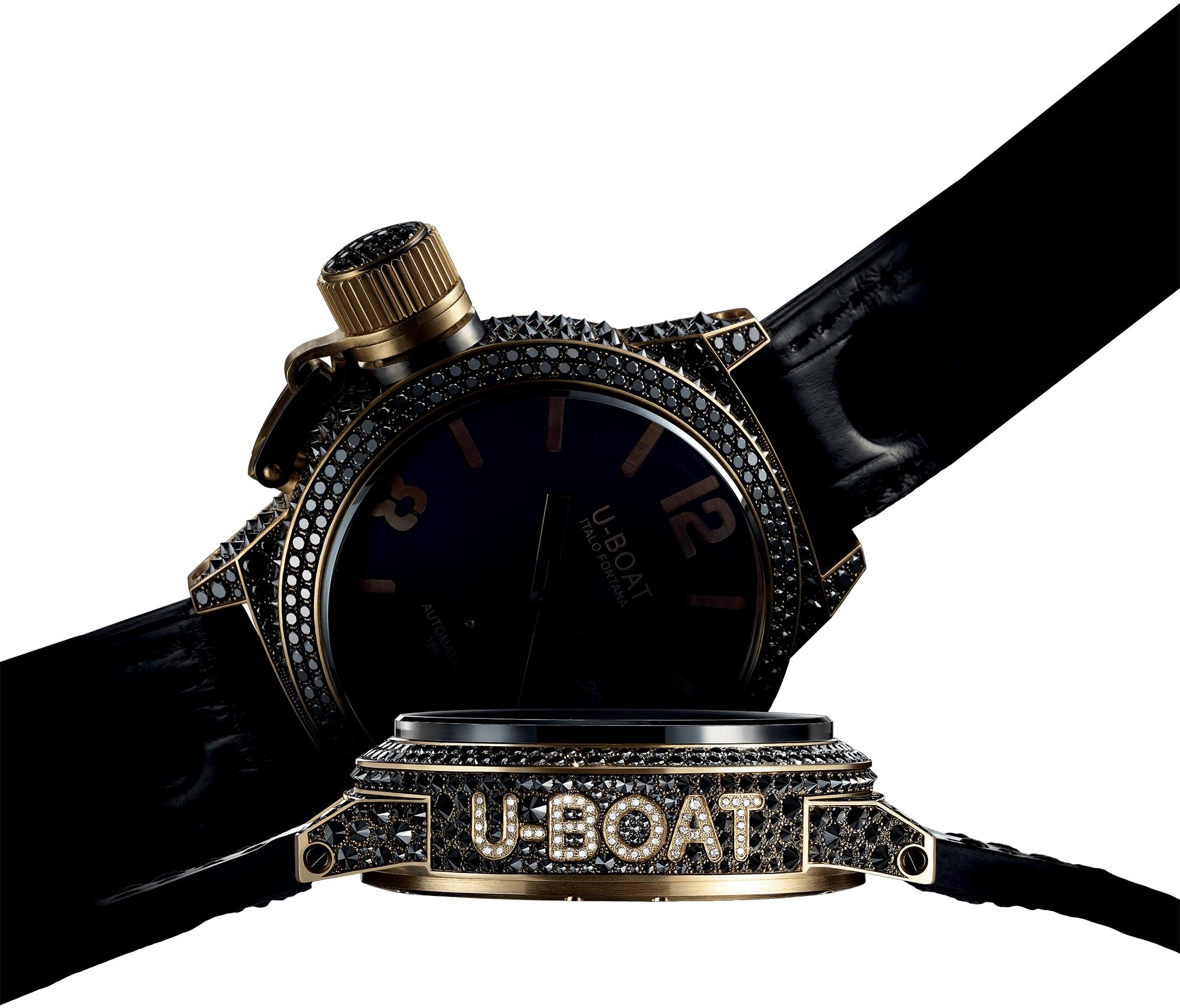U-BOAT 8000 BLACK SWAN zegarek elegancki Special Editions