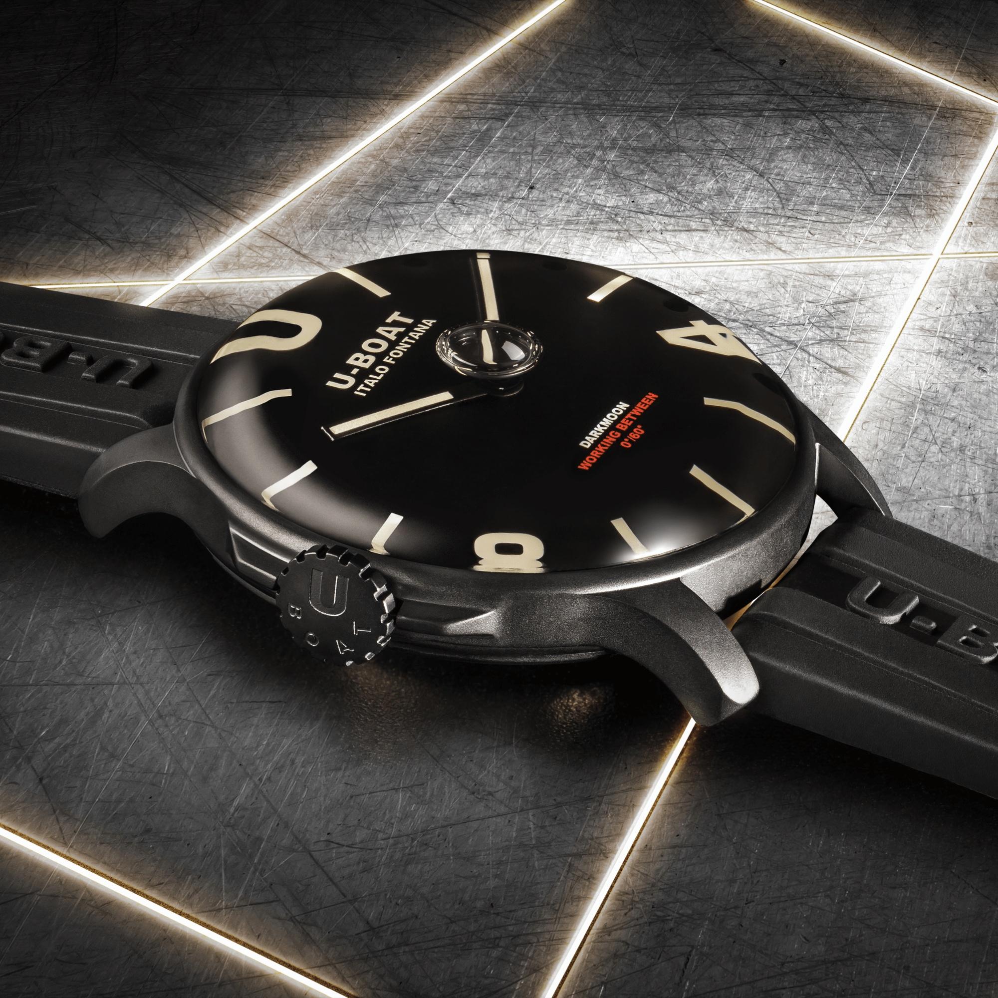 U-BOAT 8464 męski zegarek Darkmoon pasek