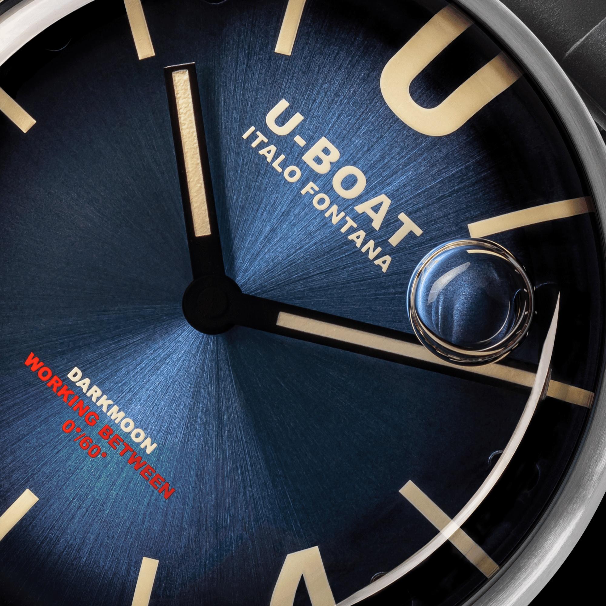 U-BOAT 8704 DARKMOON 44MM BLUE SS SOLEIL zegarek klasyczny Darkmoon