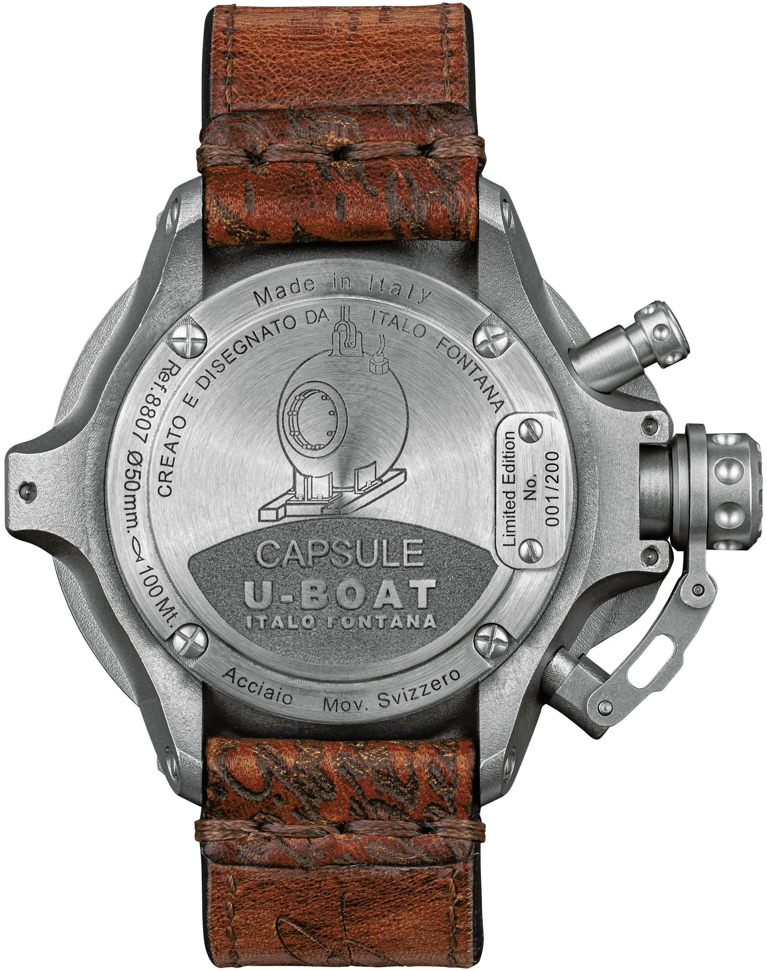 U-BOAT 8807 męski zegarek Capsule pasek