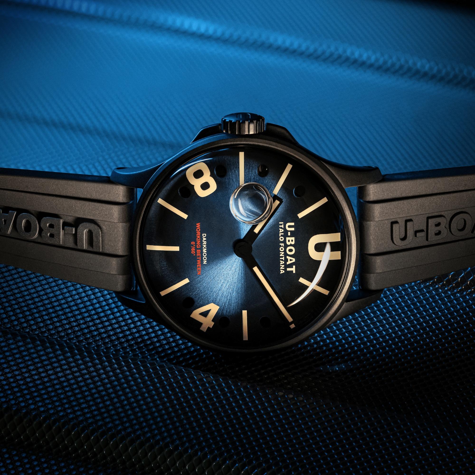 U-BOAT 9020 męski zegarek Darkmoon pasek