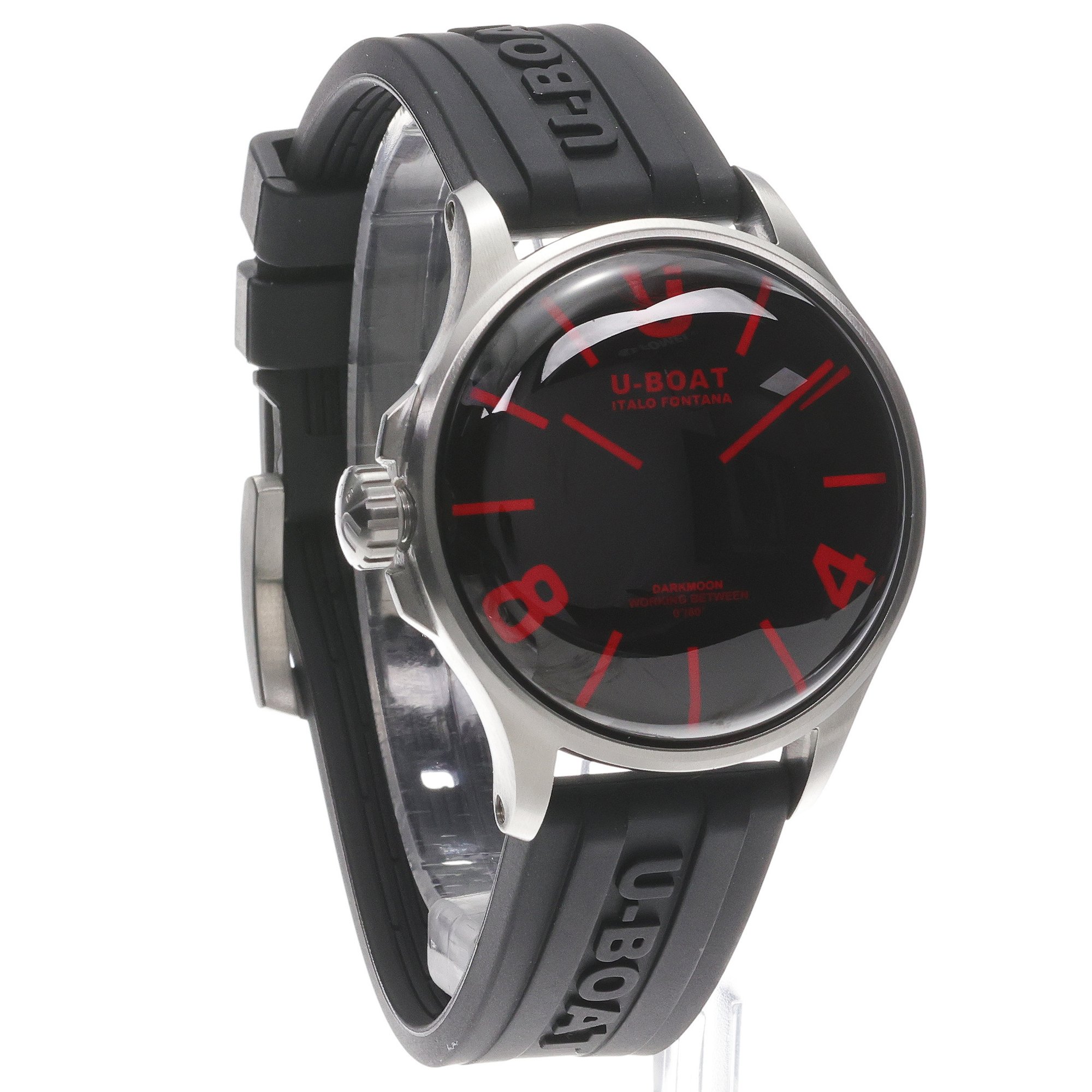 U-BOAT 9305 zegarek srebrny klasyczny Darkmoon pasek