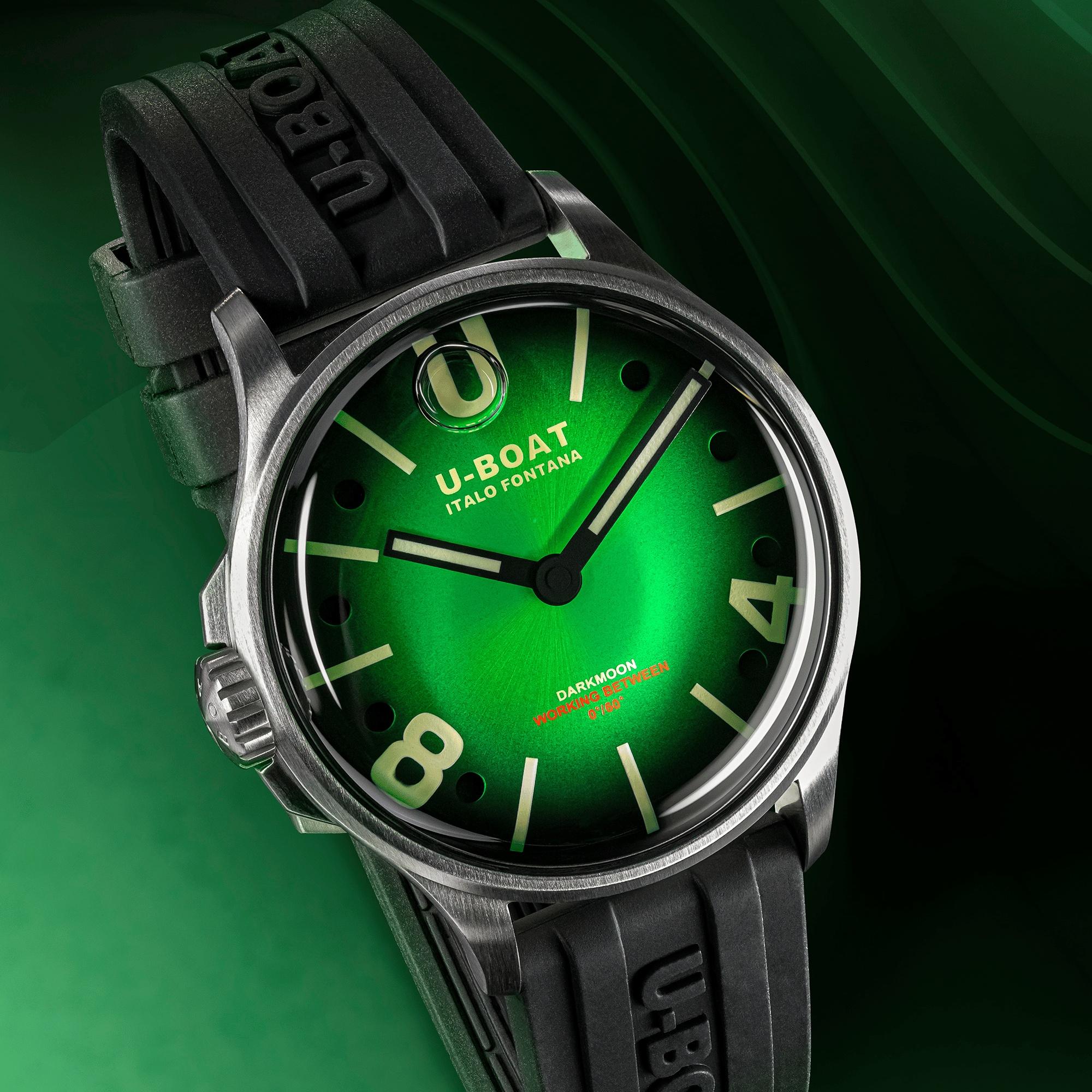 U-BOAT 9502 męski zegarek Darkmoon pasek