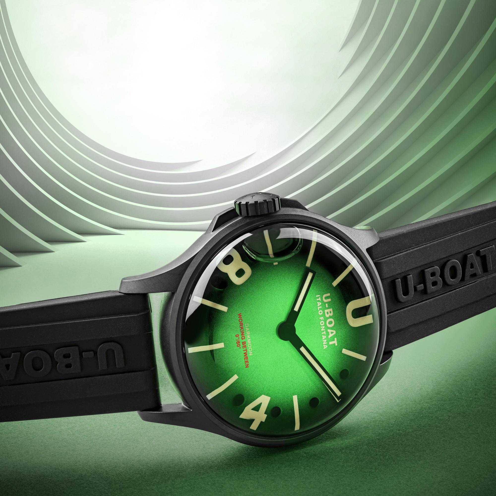U-BOAT 9503 męski zegarek Darkmoon pasek