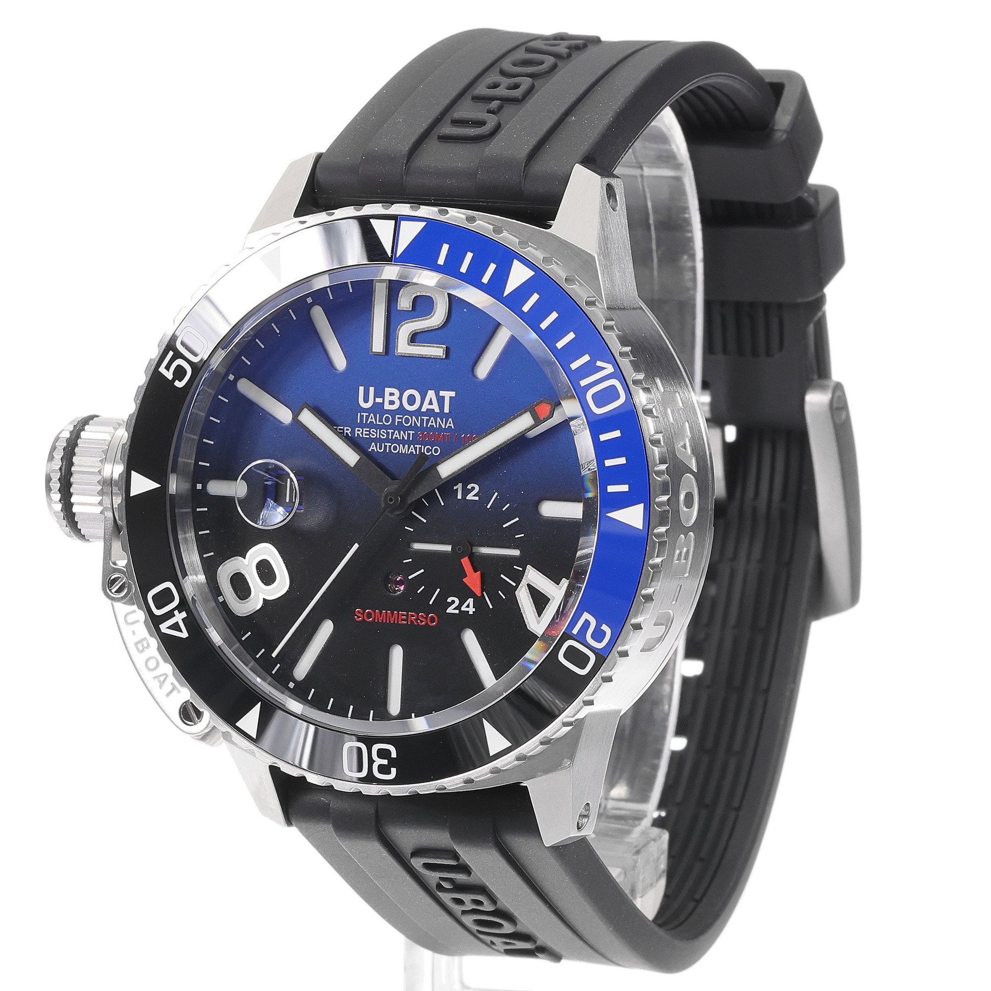 U-BOAT 9519 zegarek srebrny elegancki Classico pasek