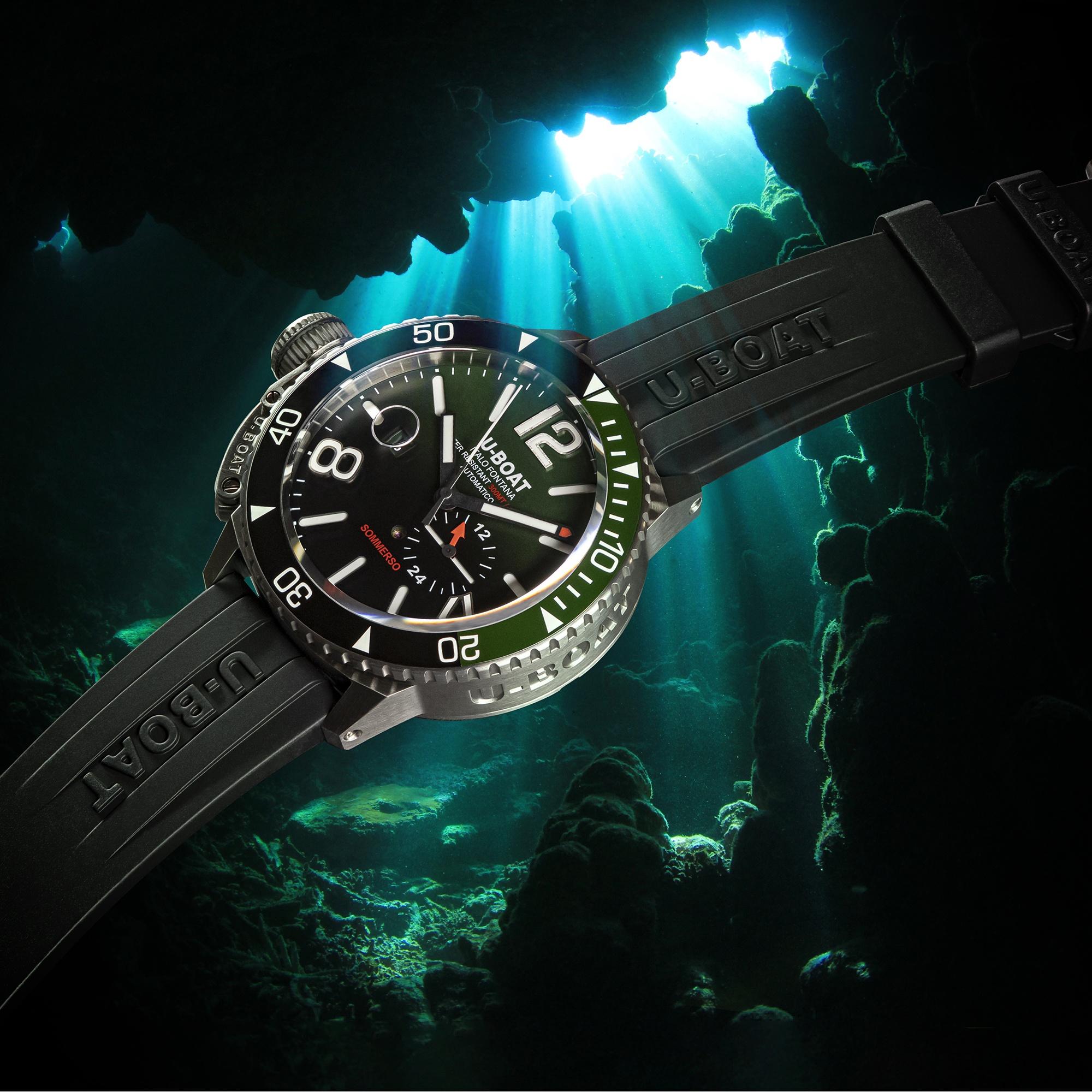 U-BOAT 9520 męski zegarek Sommerso pasek