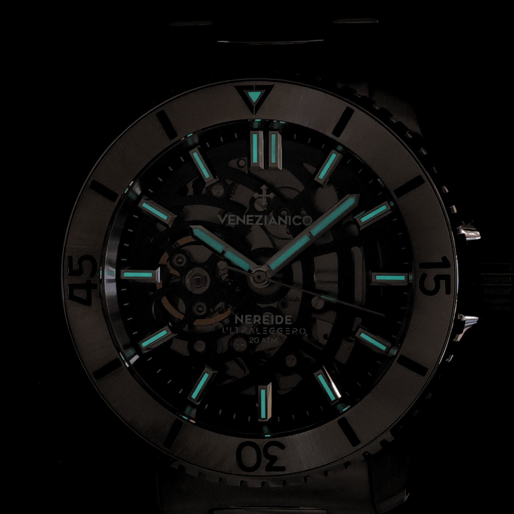 Venezianico 3921508C Nereide Ultraleggero NEREIDE ULTRALEGGERO 42 zegarek męski klasyczny szafirowe