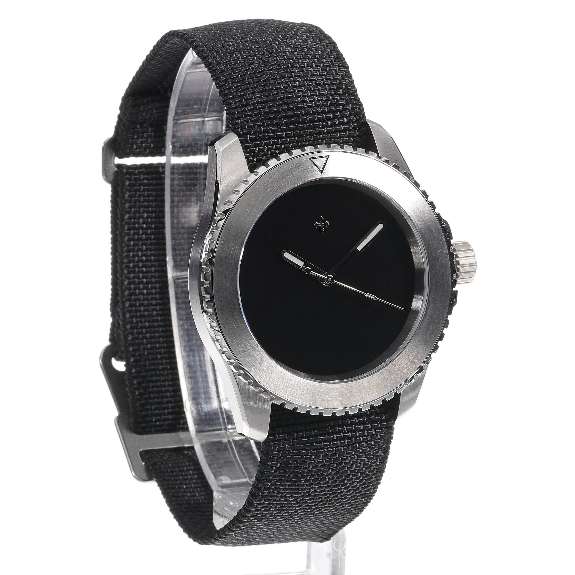 Venezianico 3921510 NEREIDE ULTRABLACK Nereide klasyczny zegarek srebrny