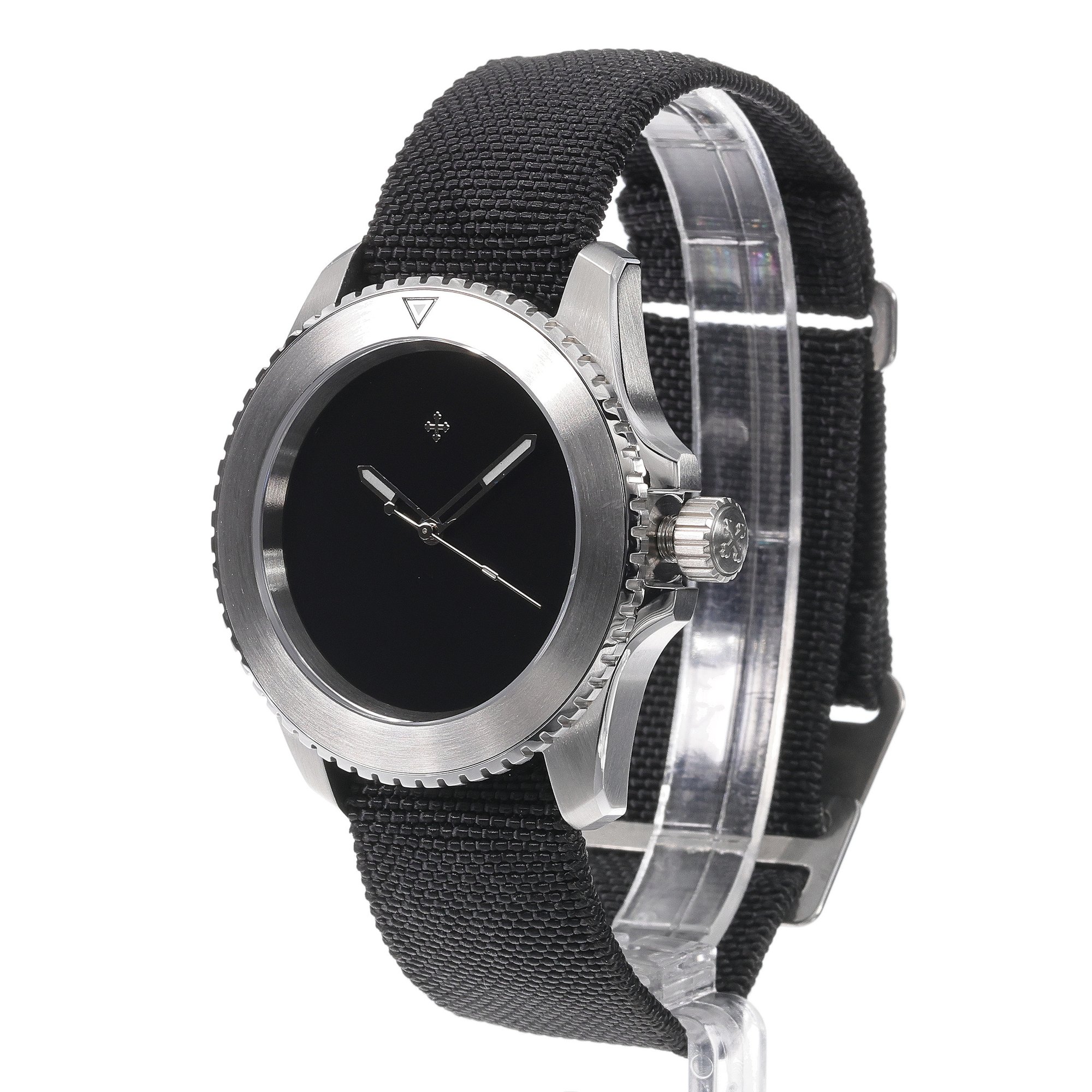 Venezianico 3921510 NEREIDE ULTRABLACK Nereide klasyczny zegarek srebrny