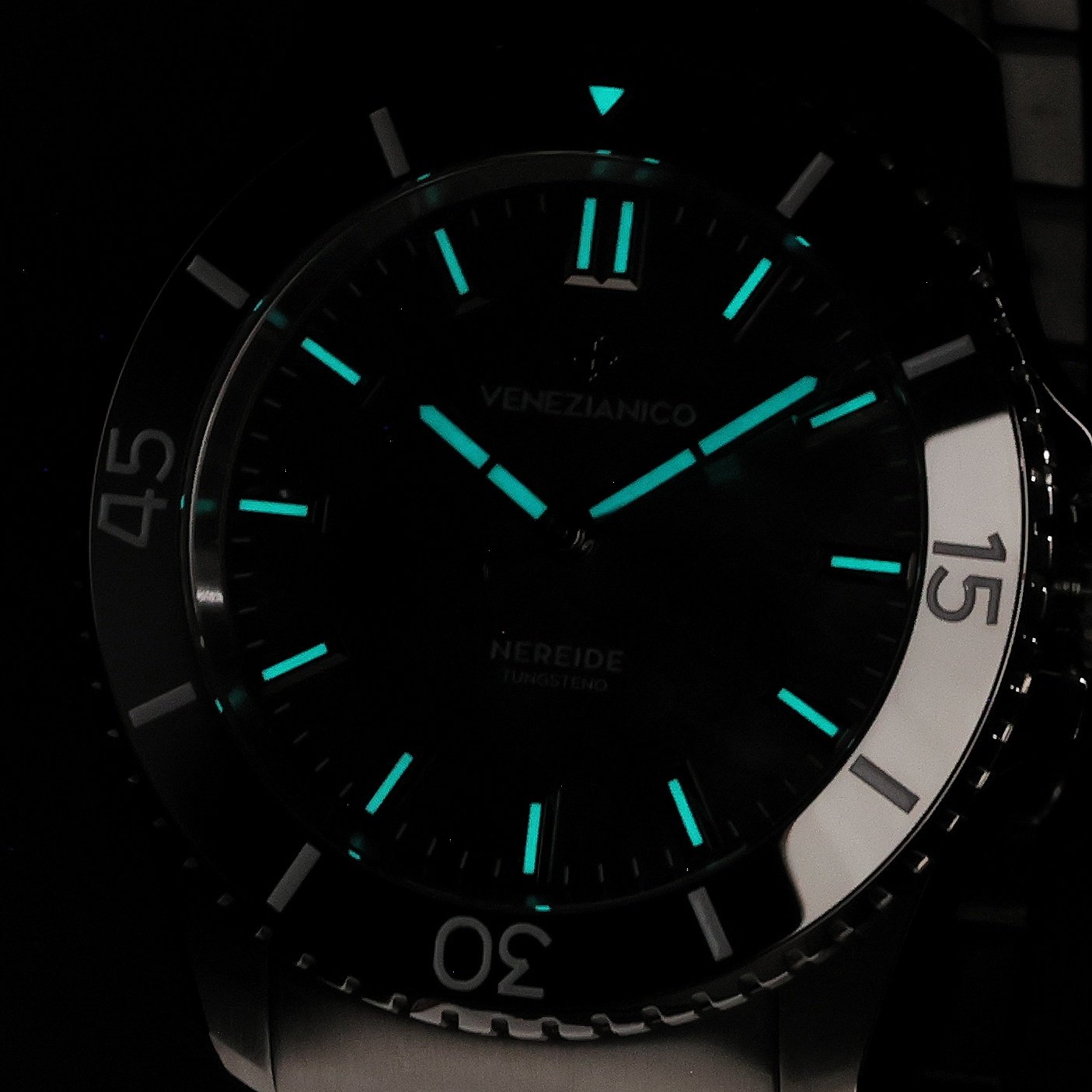 Venezianico 3921540C Nereide Tungsteno Nereide Tungsteno 42 zegarek męski elegancki szafirowe