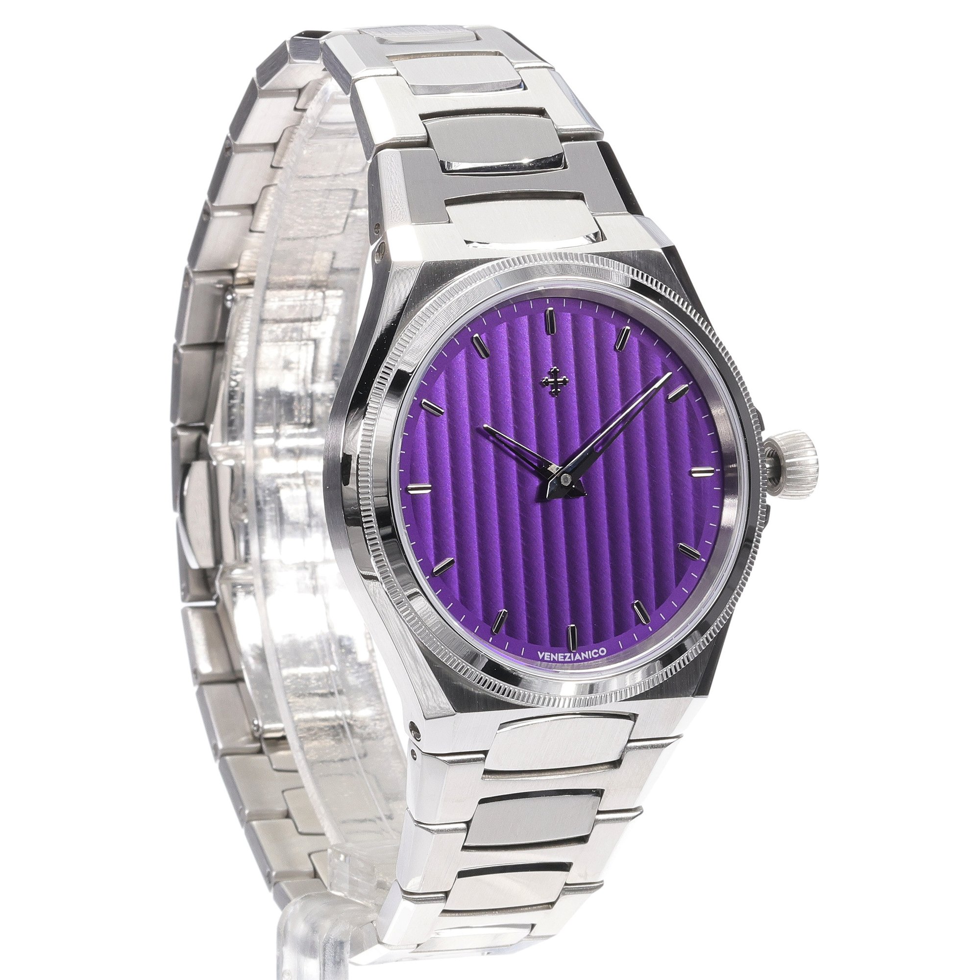 Venezianico 6221501C Arsenale 40mm Bucintoro elegancki zegarek srebrny