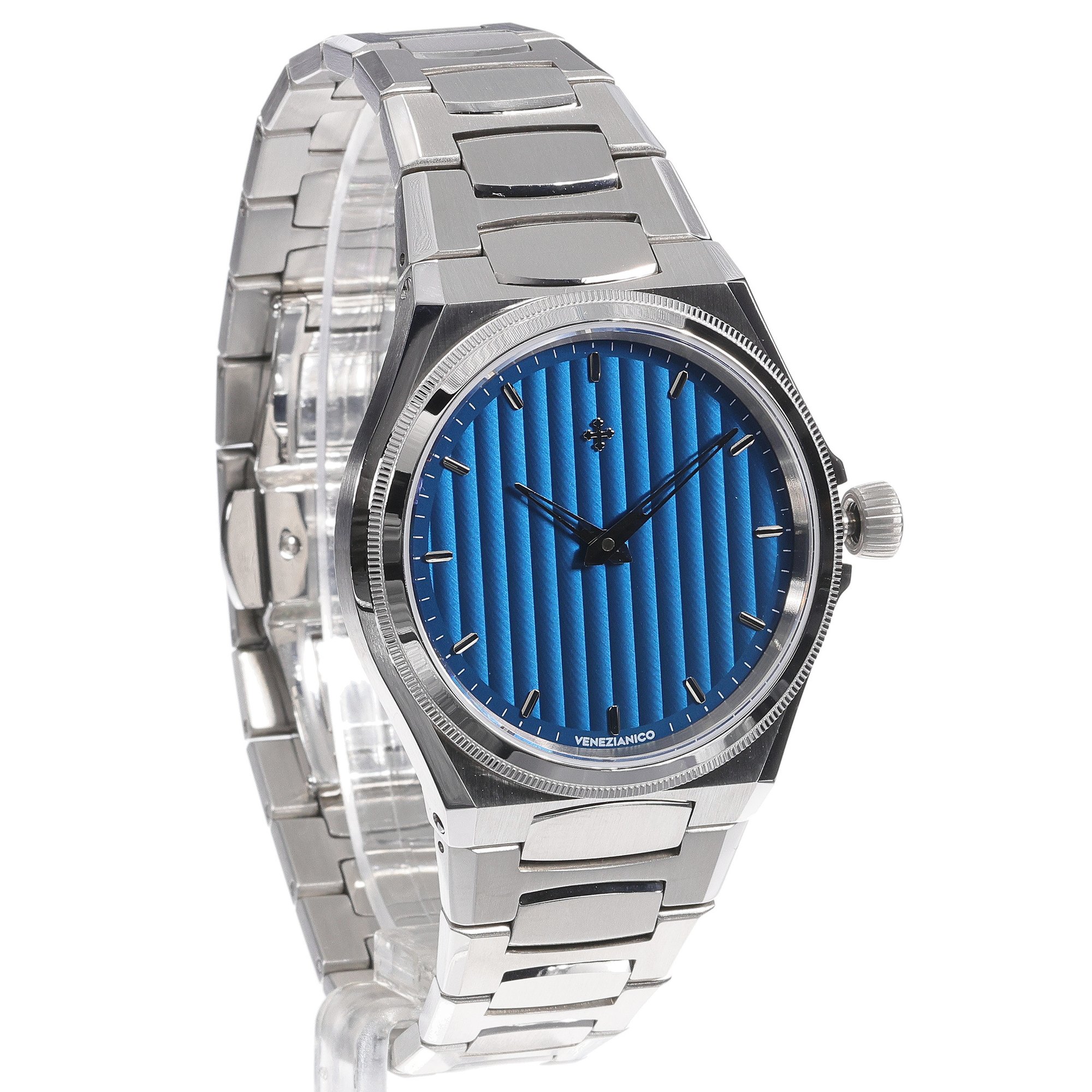 Venezianico 6221502C Arsenale 40mm Bucintoro elegancki zegarek srebrny