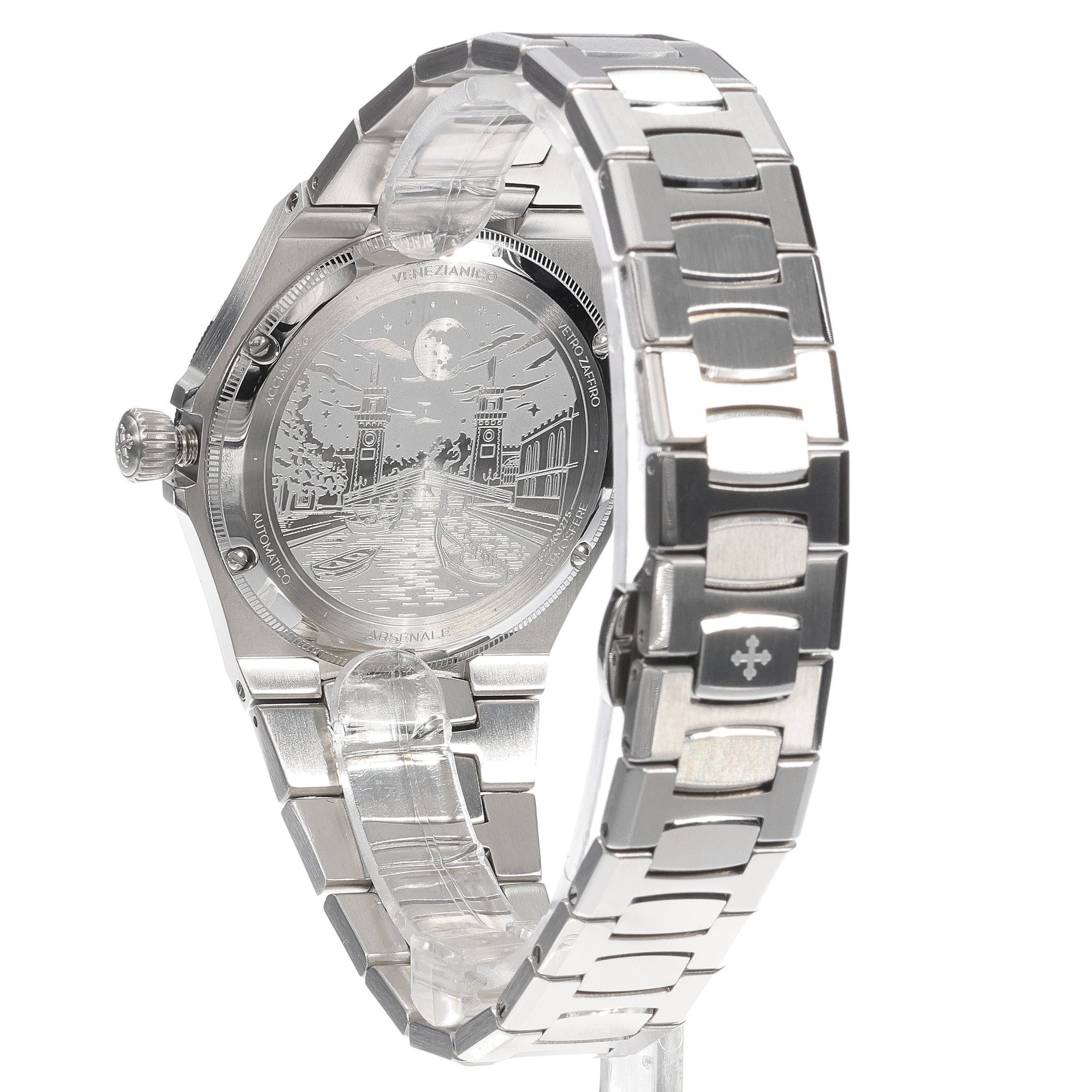 Venezianico 6221502C Arsenale 40mm Bucintoro elegancki zegarek srebrny
