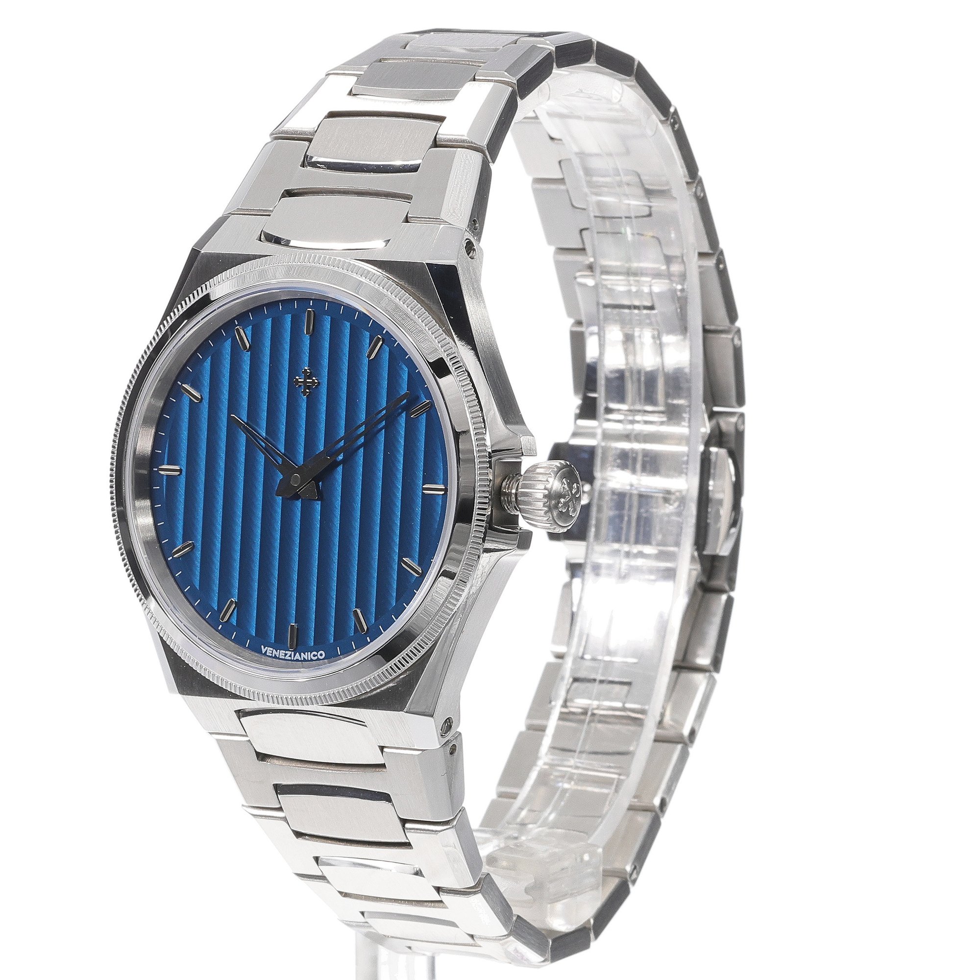 Venezianico 6221502C Arsenale 40mm Bucintoro elegancki zegarek srebrny