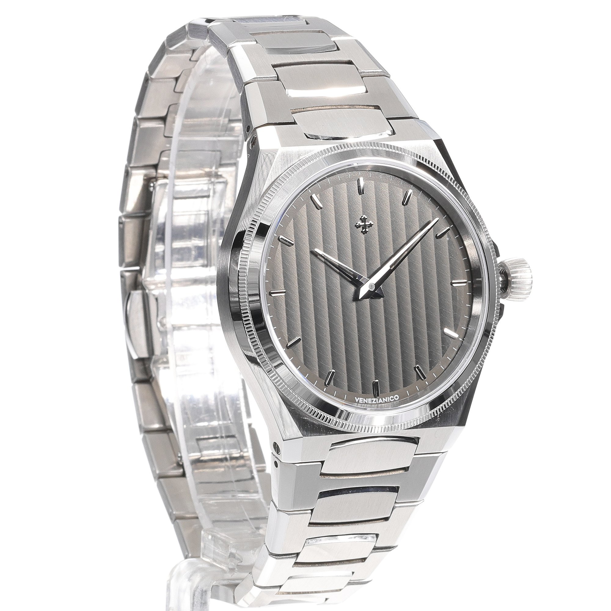 Venezianico 6221503C Arsenale 40mm Bucintoro elegancki zegarek srebrny