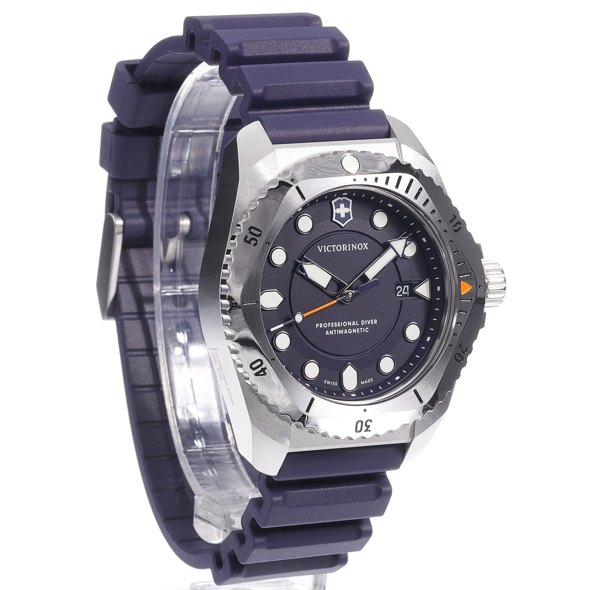 Victorinox 241991 Dive Pro Quartz Dive Pro klasyczny zegarek srebrny - miniatura 3