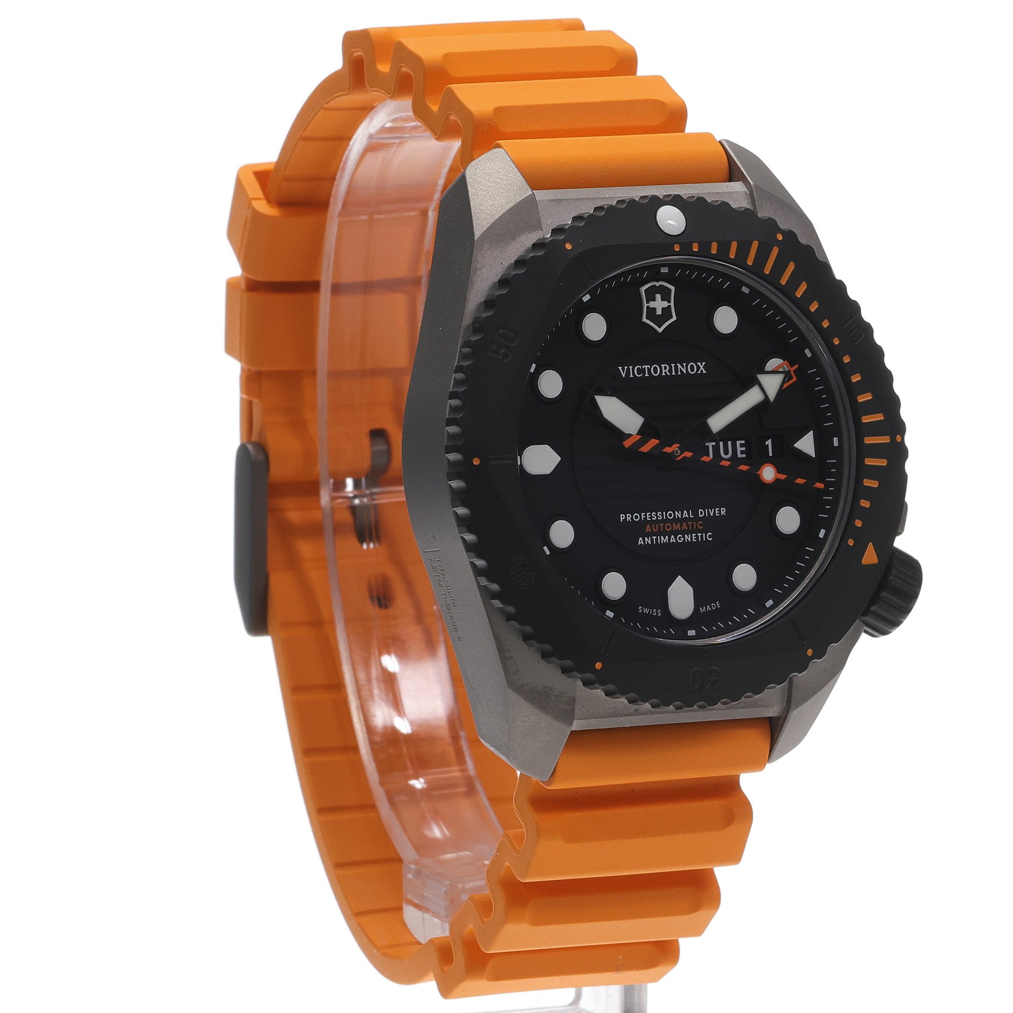 Victorinox 241996 Dive Pro Automatic Titanium Dive Pro klasyczny zegarek szary - miniatura 3