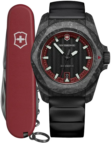 Victorinox 2420241 INOX INOX Automatic Carbon Red - zdjęcie 1