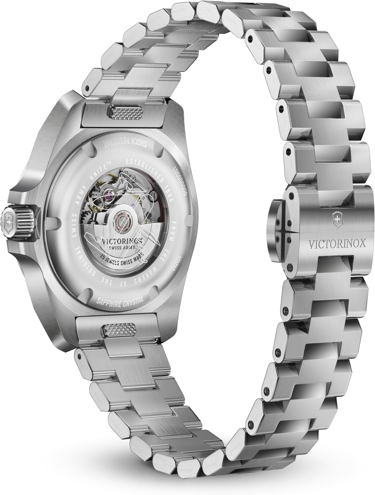 Victorinox 242026 INOX Small Automatic 32mm zegarek klasyczny Swiss Army - miniatura 5