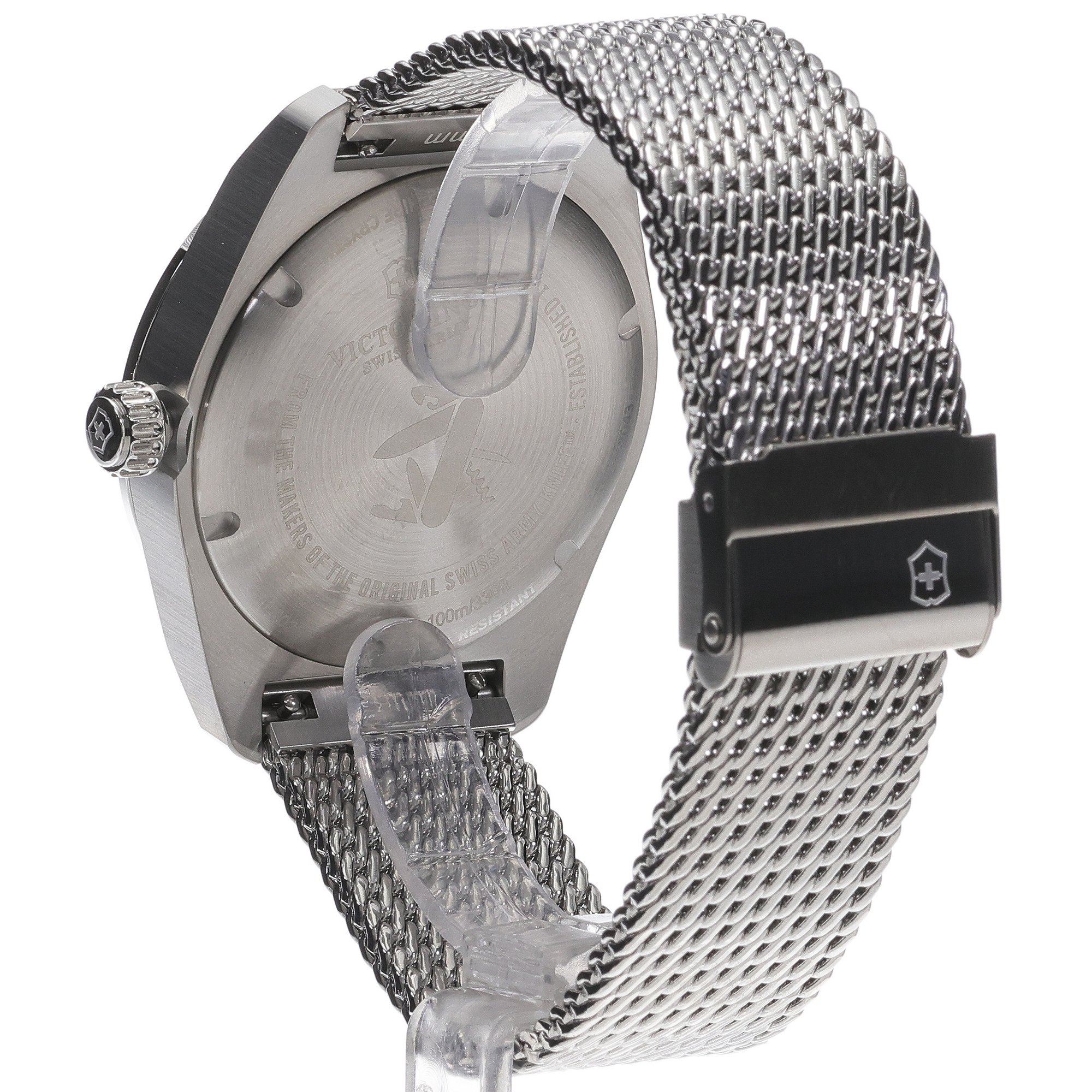 Victorinox 242043 Swiss Army Quartz 42mm Swiss Army sportowy zegarek srebrny