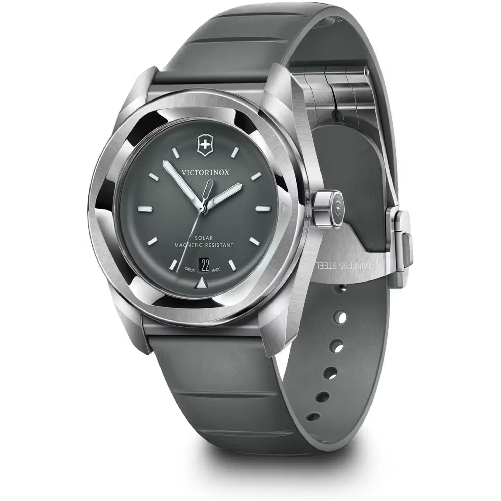 Victorinox 242052 zegarek srebrny klasyczny Concept pasek