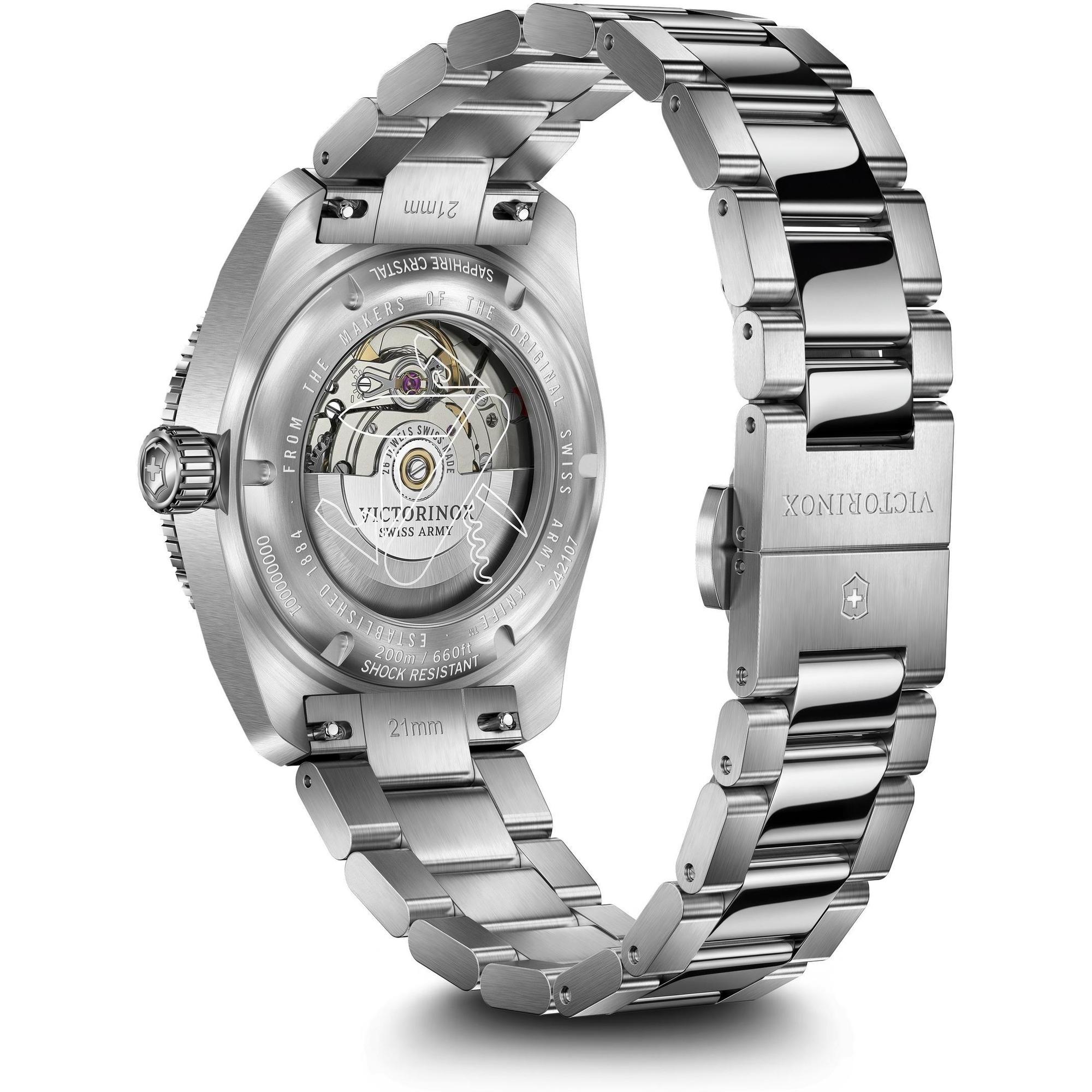 Victorinox 242107 Maverick Automatic Maverick klasyczny zegarek srebrny - miniatura 4