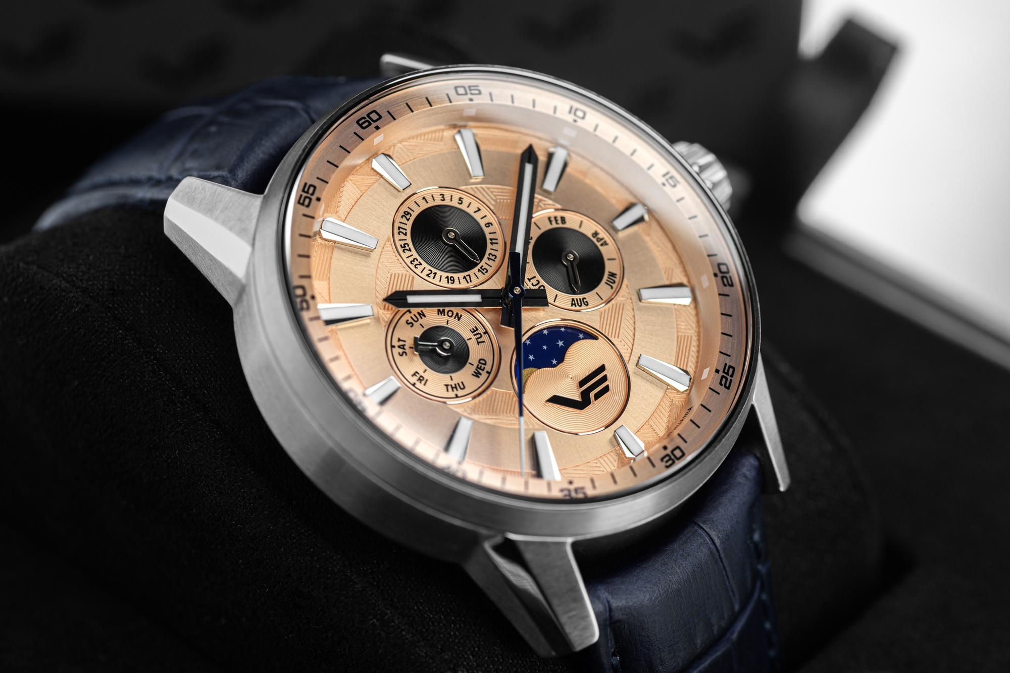 Vostok Europe 6P00-561A789 Limousine Limousine 43mm Generation 2 Multifunction Moonphase zegarek męski klasyczny szafirowe - miniatura 8