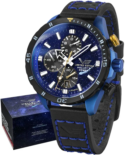 Vostok Europe 6S10-320E694 Almaz Almaz Chrono Halleys Comet Special Edition - zdjęcie 1