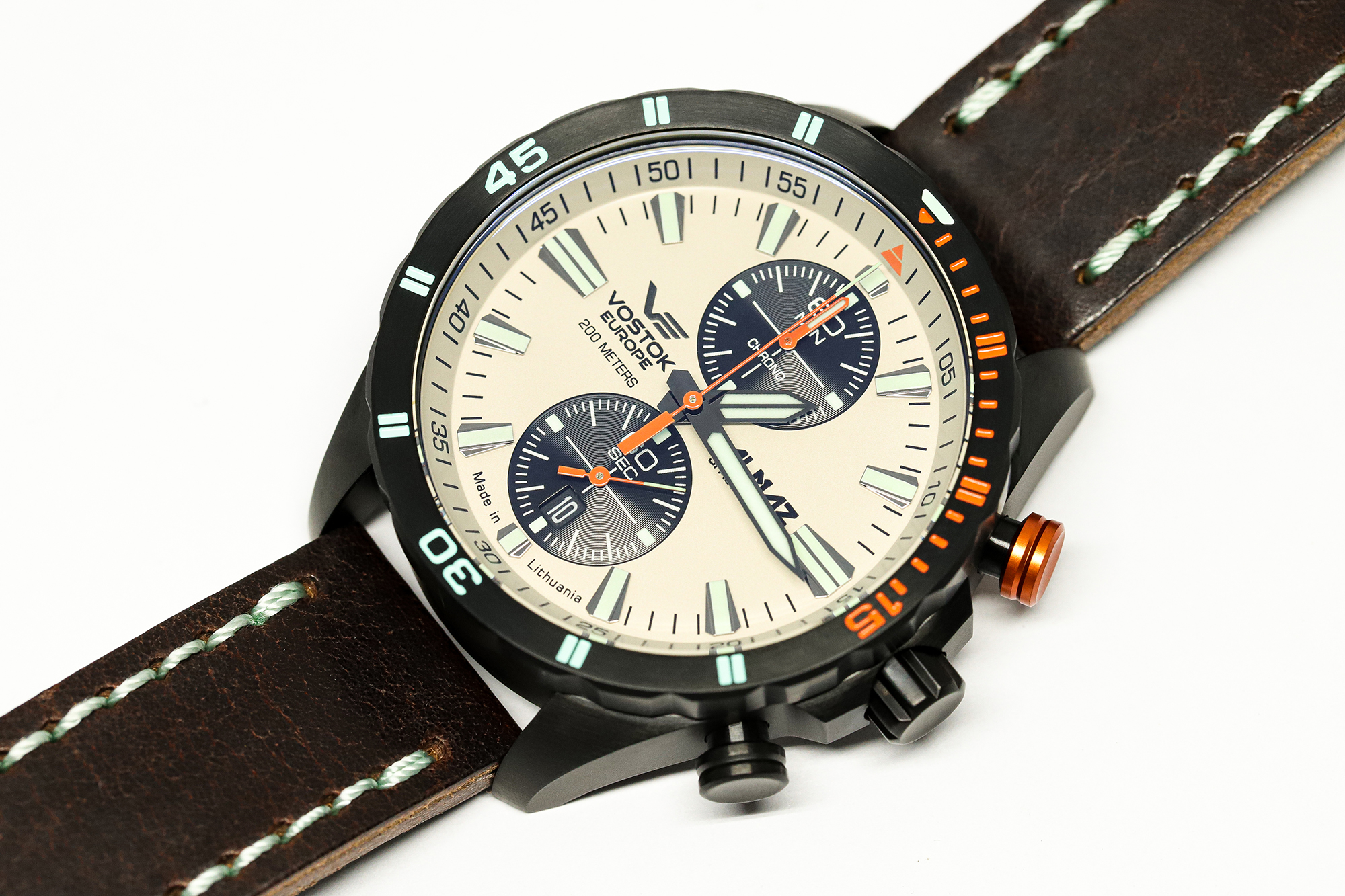 Vostok Europe 6S11-320C677 Almaz Chrono zegarek luksusowy Almaz
