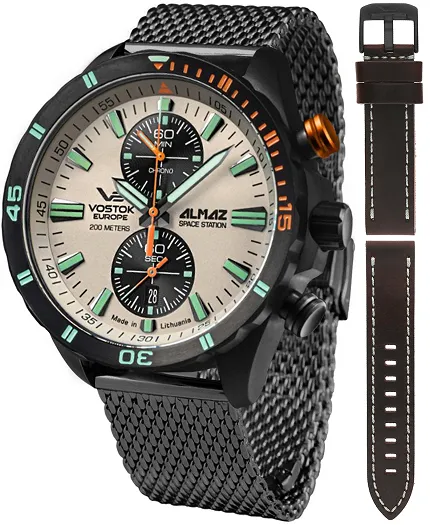 Vostok Europe 6S11-320C677B Almaz Almaz Chrono