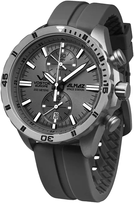 Vostok Europe 6S11-320H264 v1 Almaz Almaz Space Station Chrono Titanium - zdjęcie 1